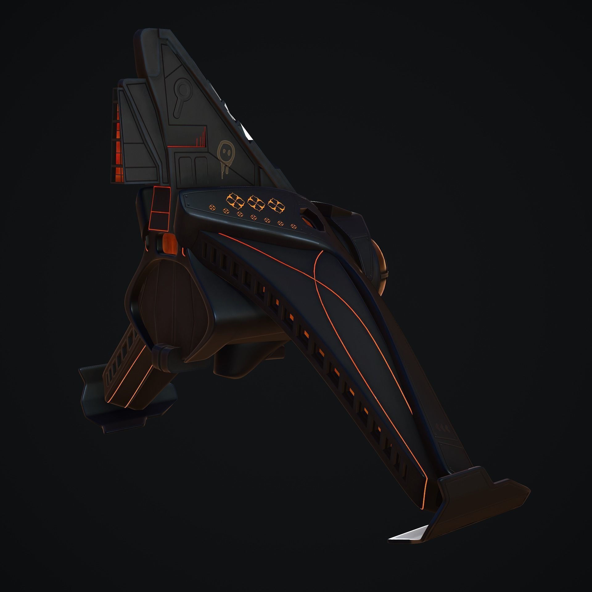 Spaceship 3D model_7