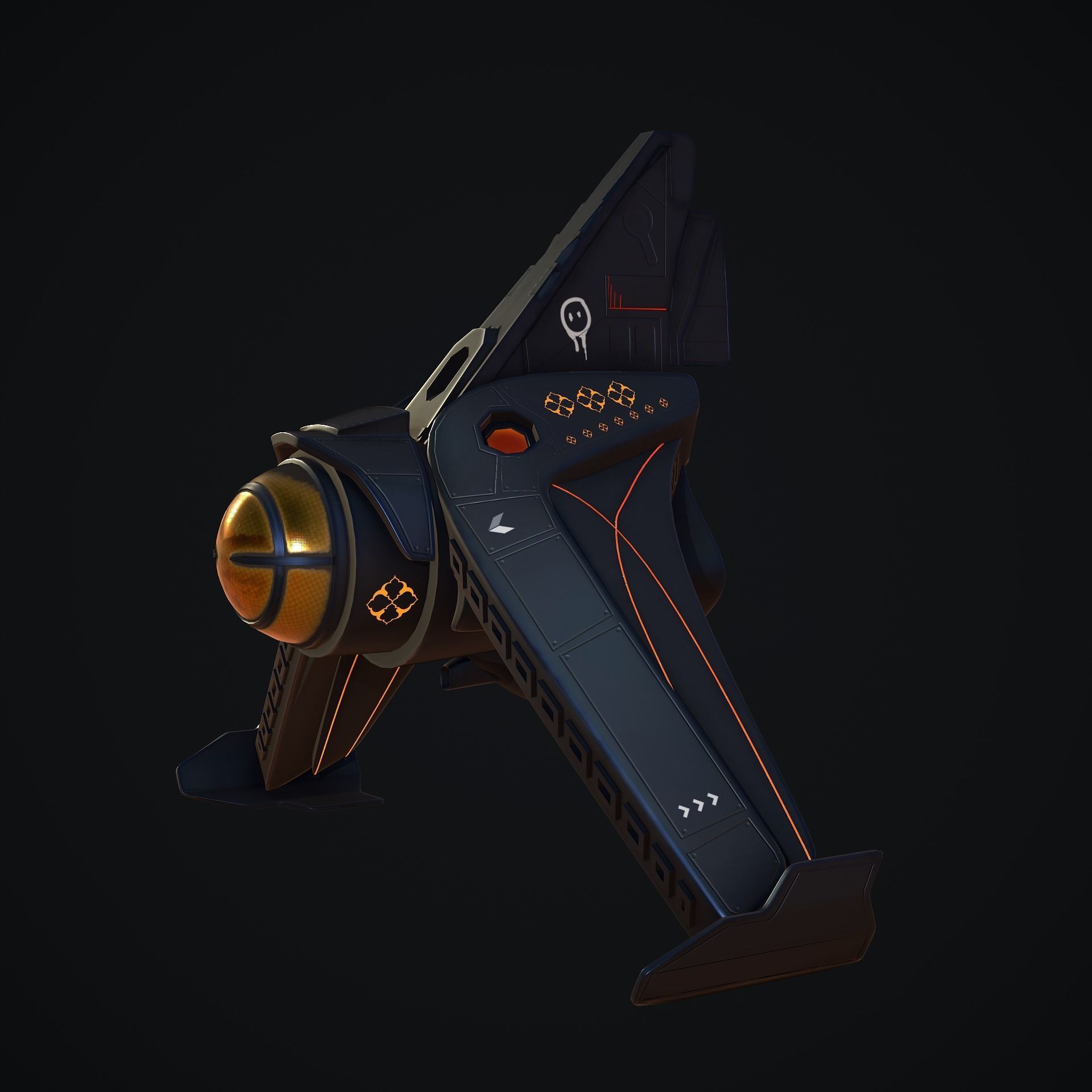 Spaceship 3D model_3
