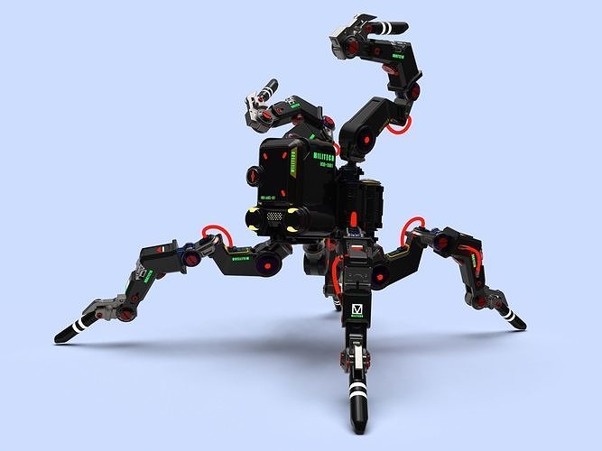Cyberpunk Militech MT0D12 Flathead Spiderbot  3D print model