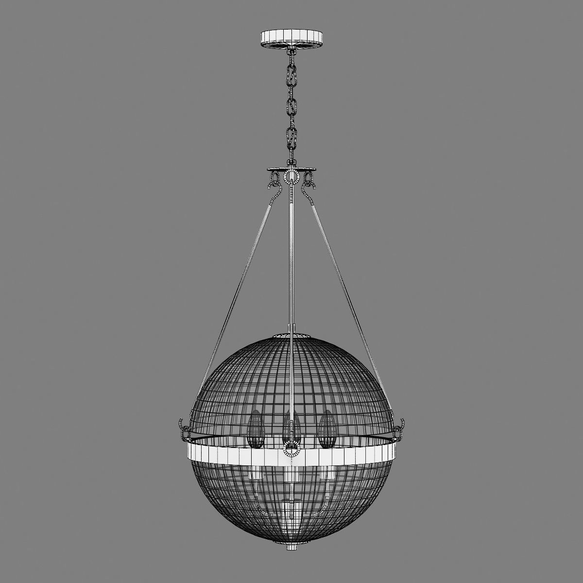 816044 Modena Lightstar chandelier 3D model_5