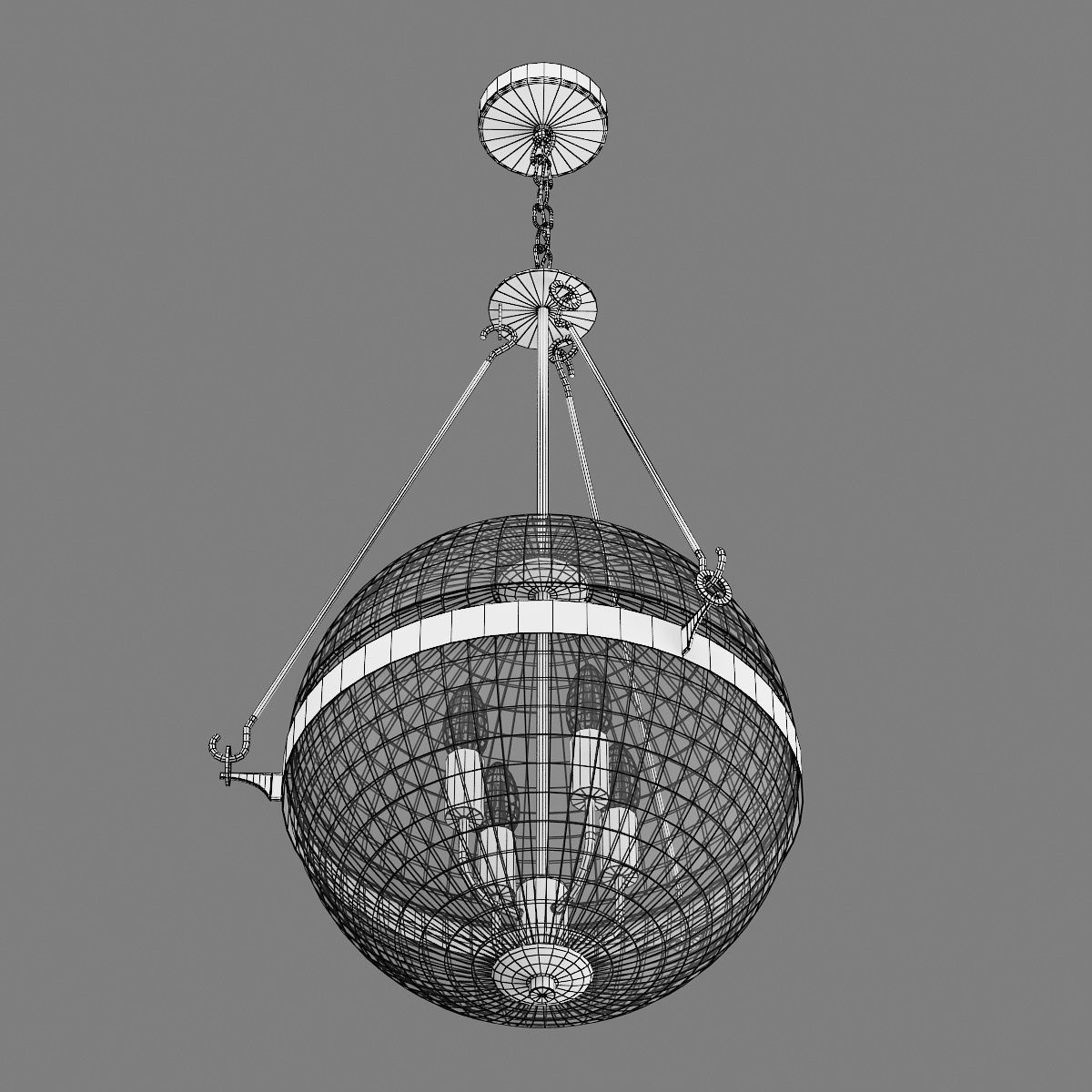 816044 Modena Lightstar chandelier 3D model_4