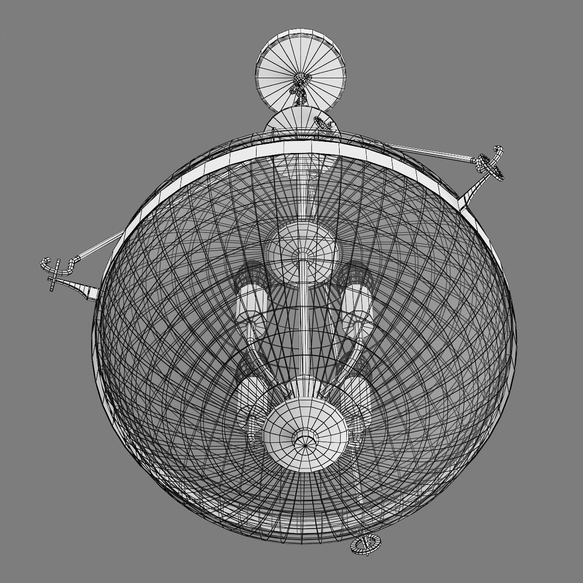 816044 Modena Lightstar chandelier 3D model_3