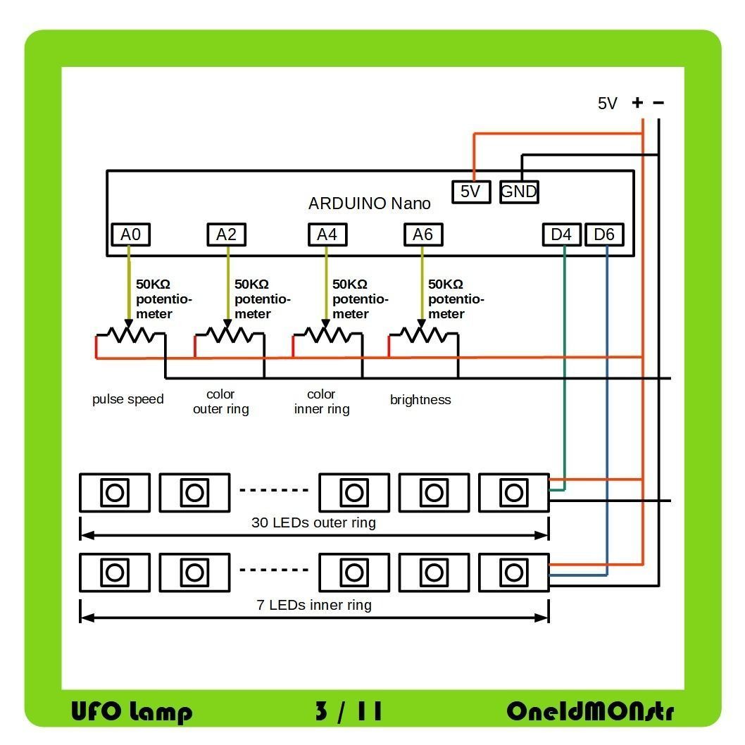 UFO Lamp for 3d-print 3D print model_4