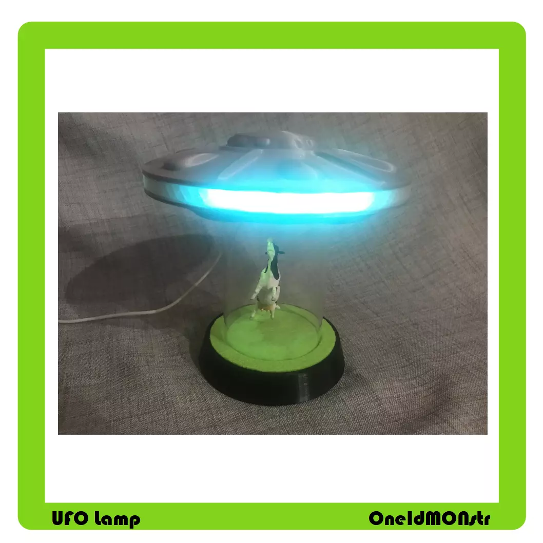 UFO Lamp for 3d-print 3D print model_0