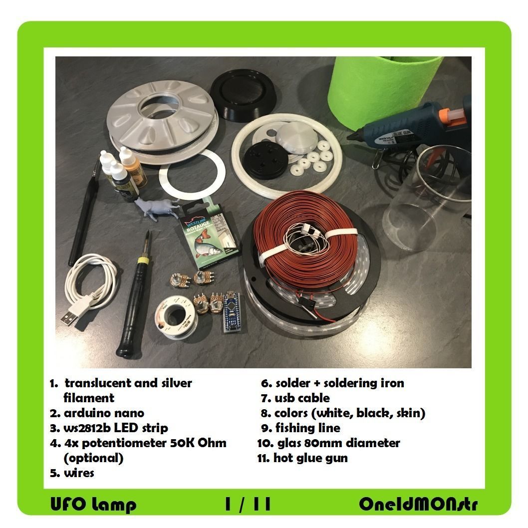 UFO Lamp for 3d-print 3D print model_2