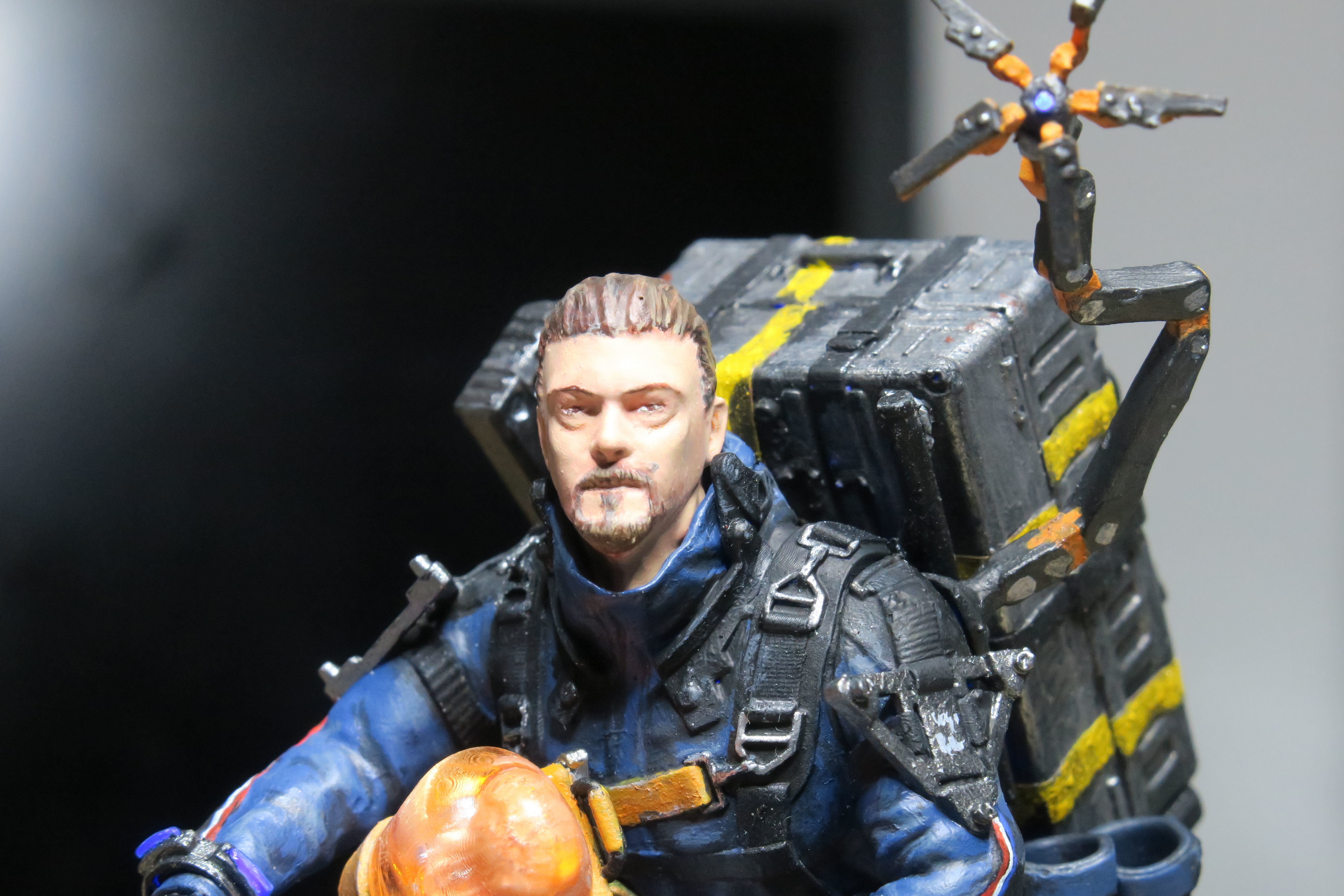 Death Stranding Sam on his bike with LED lights 3D print model_29