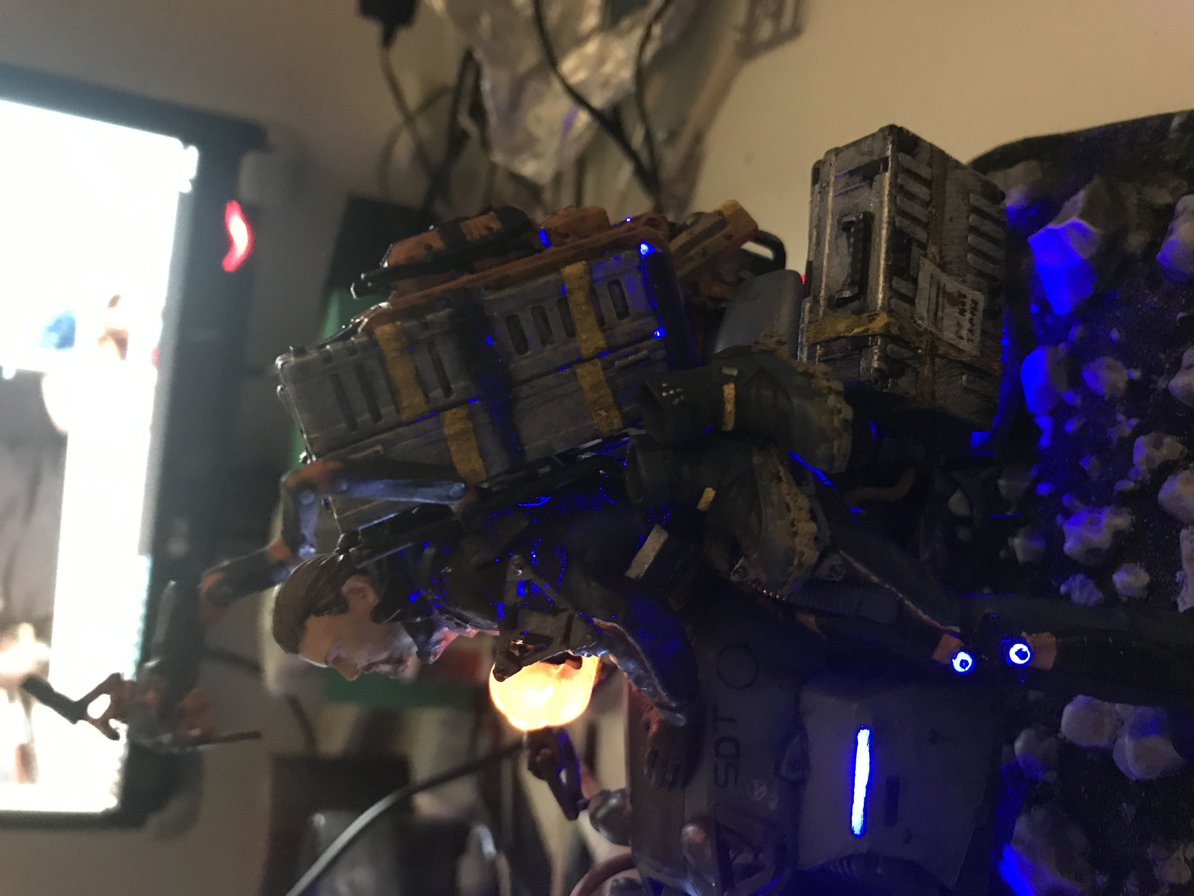 Death Stranding Sam on his bike with LED lights 3D print model_11