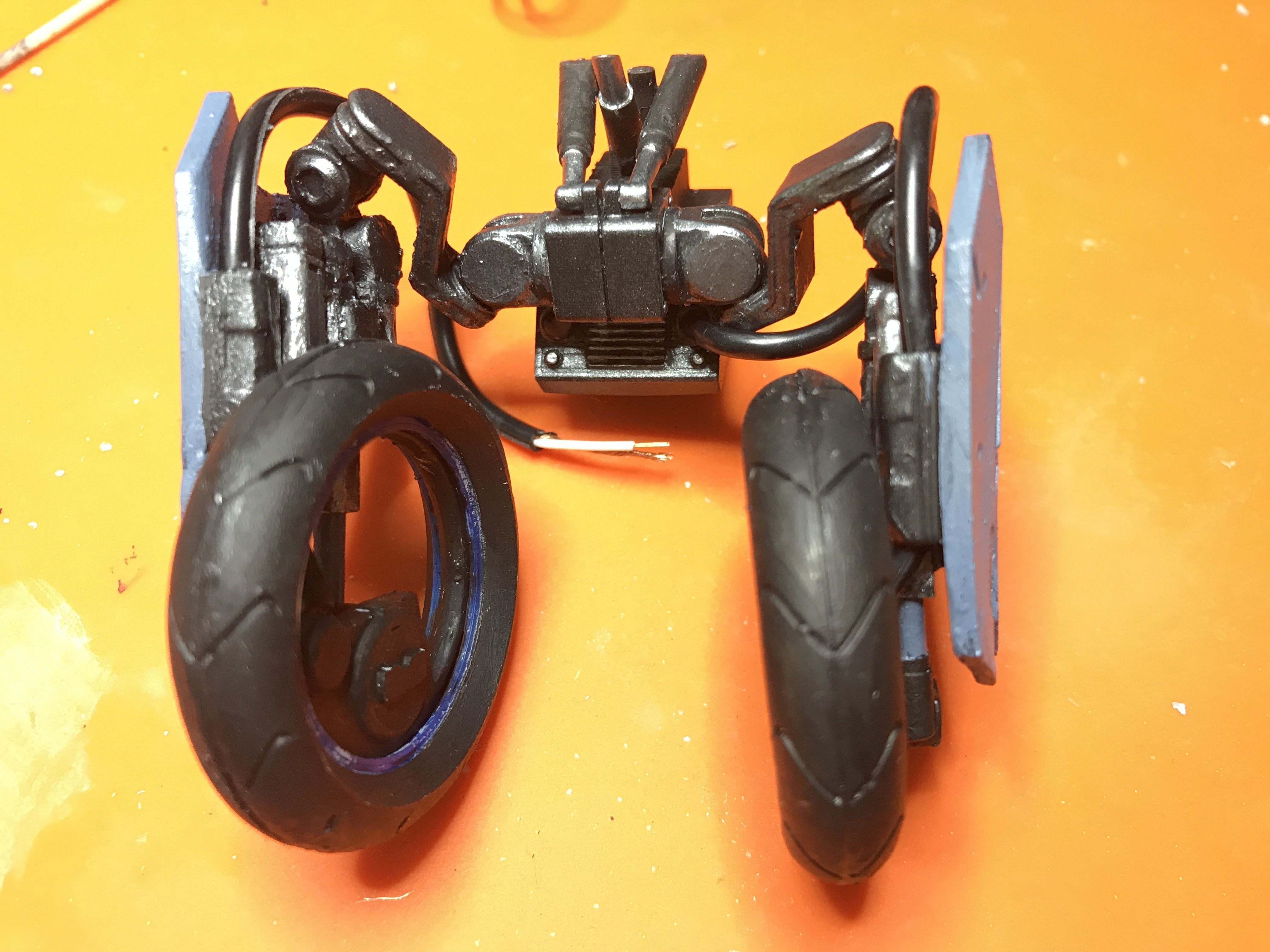 Death Stranding Sam on his bike with LED lights 3D print model_15