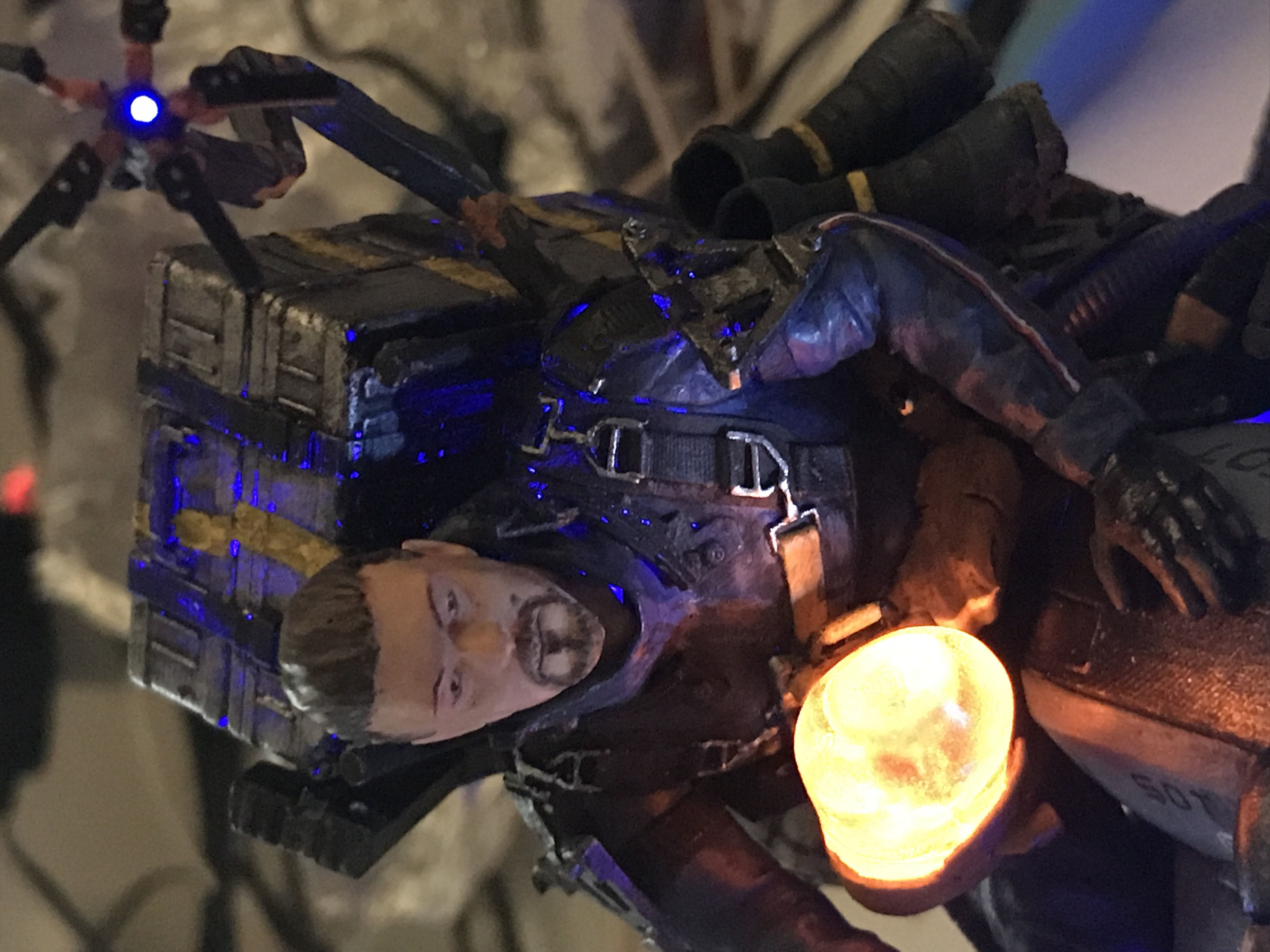 Death Stranding Sam on his bike with LED lights 3D print model_10