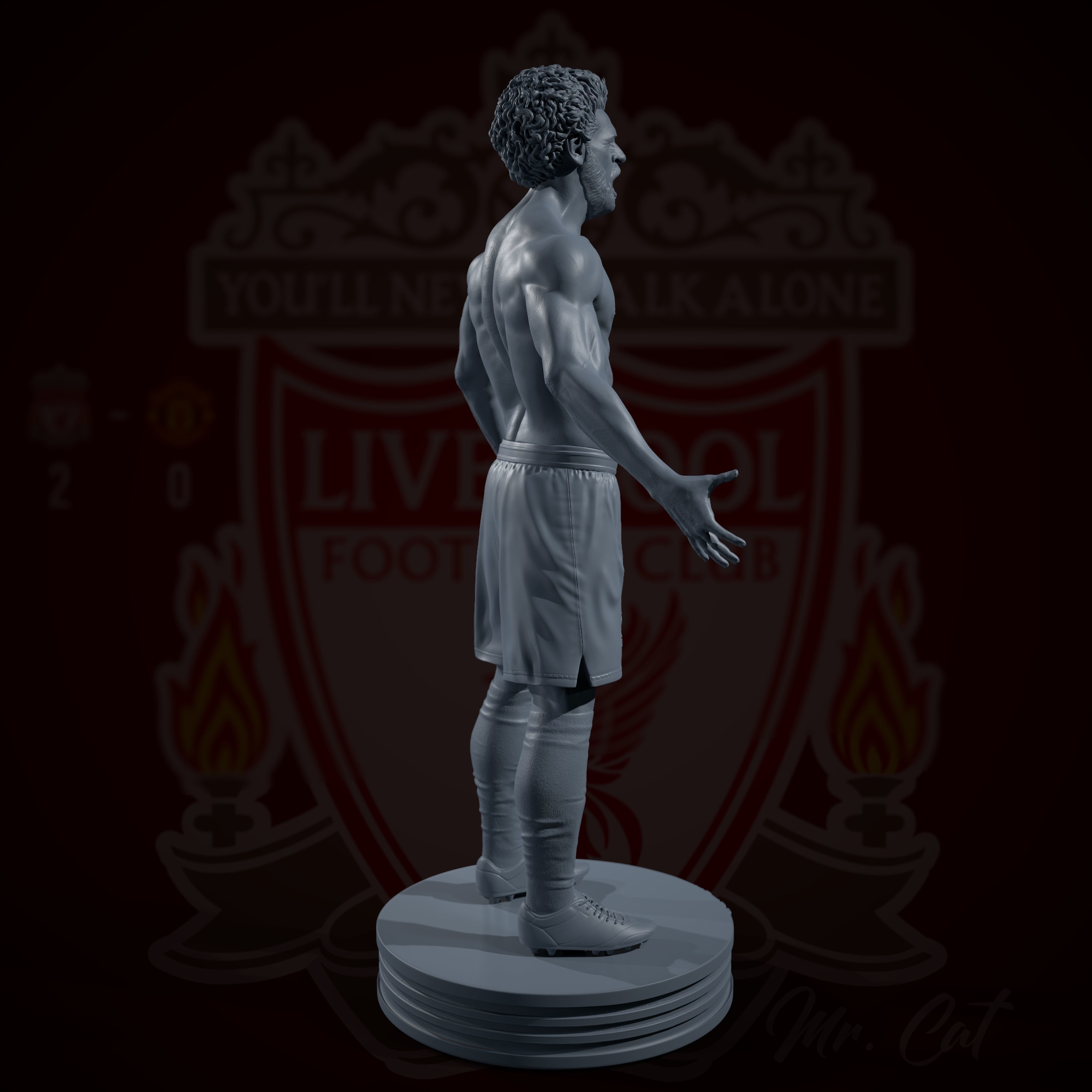 Mo Salah 3D print model 3D print model_14