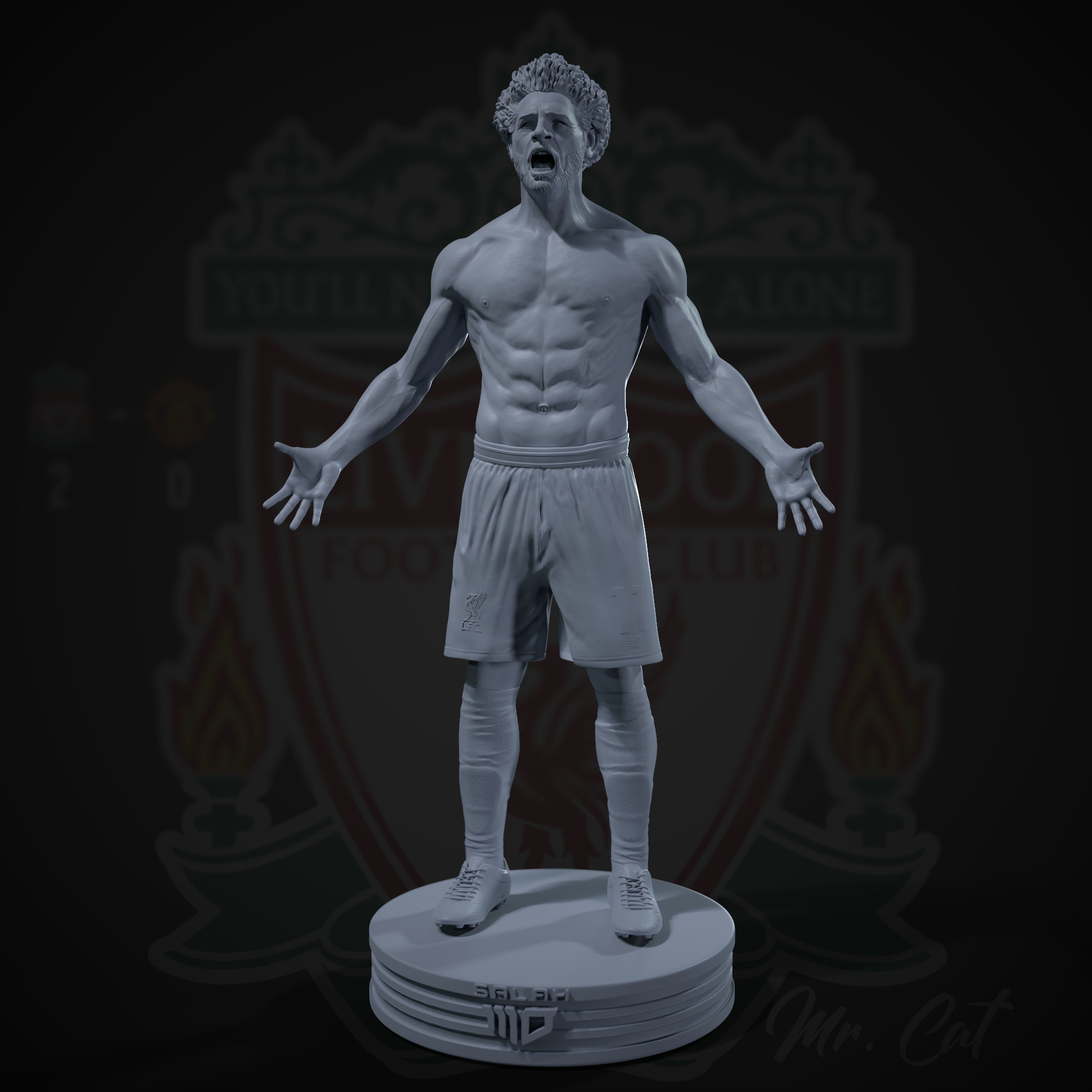Mo Salah 3D print model 3D print model_13