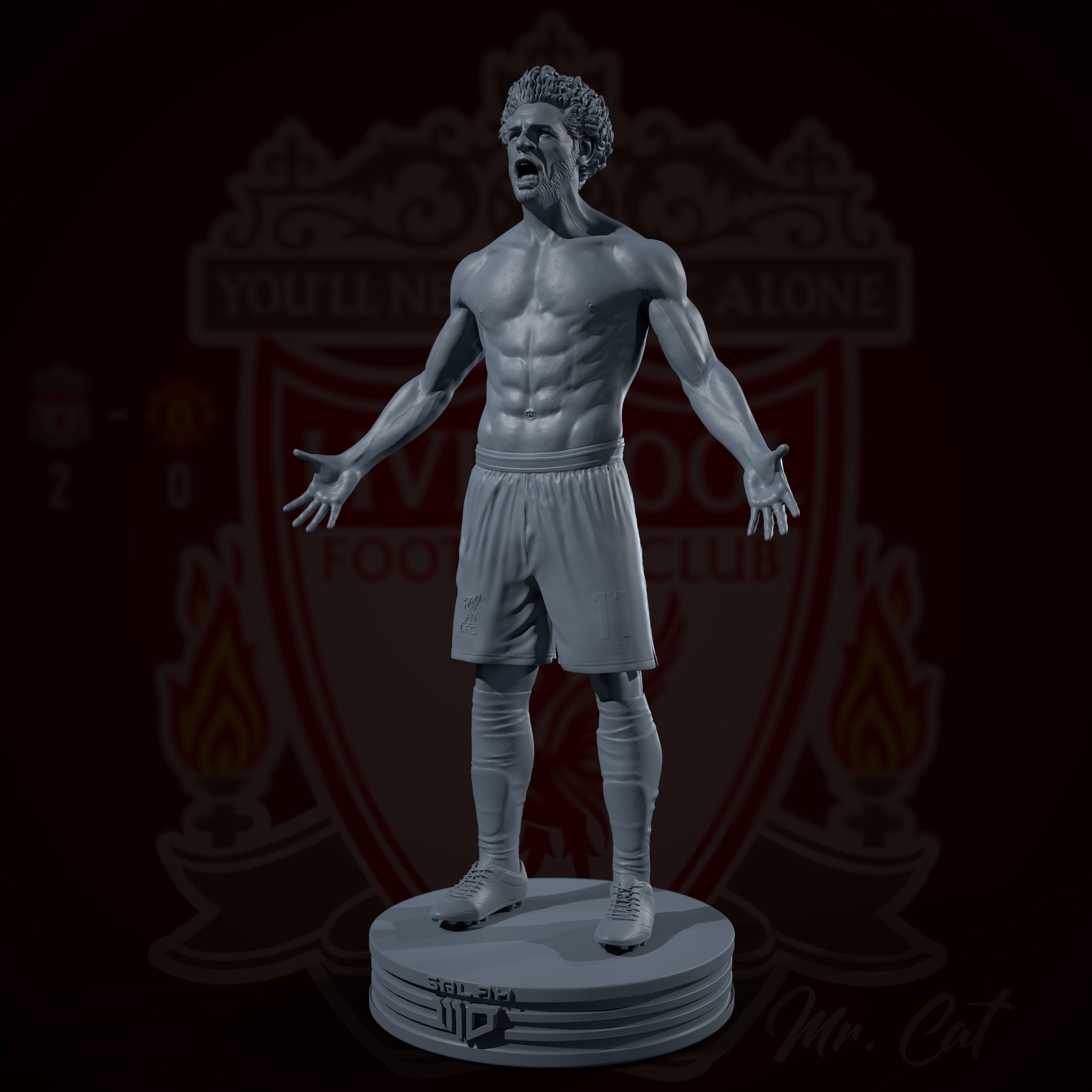 Mo Salah 3D print model 3D print model_4