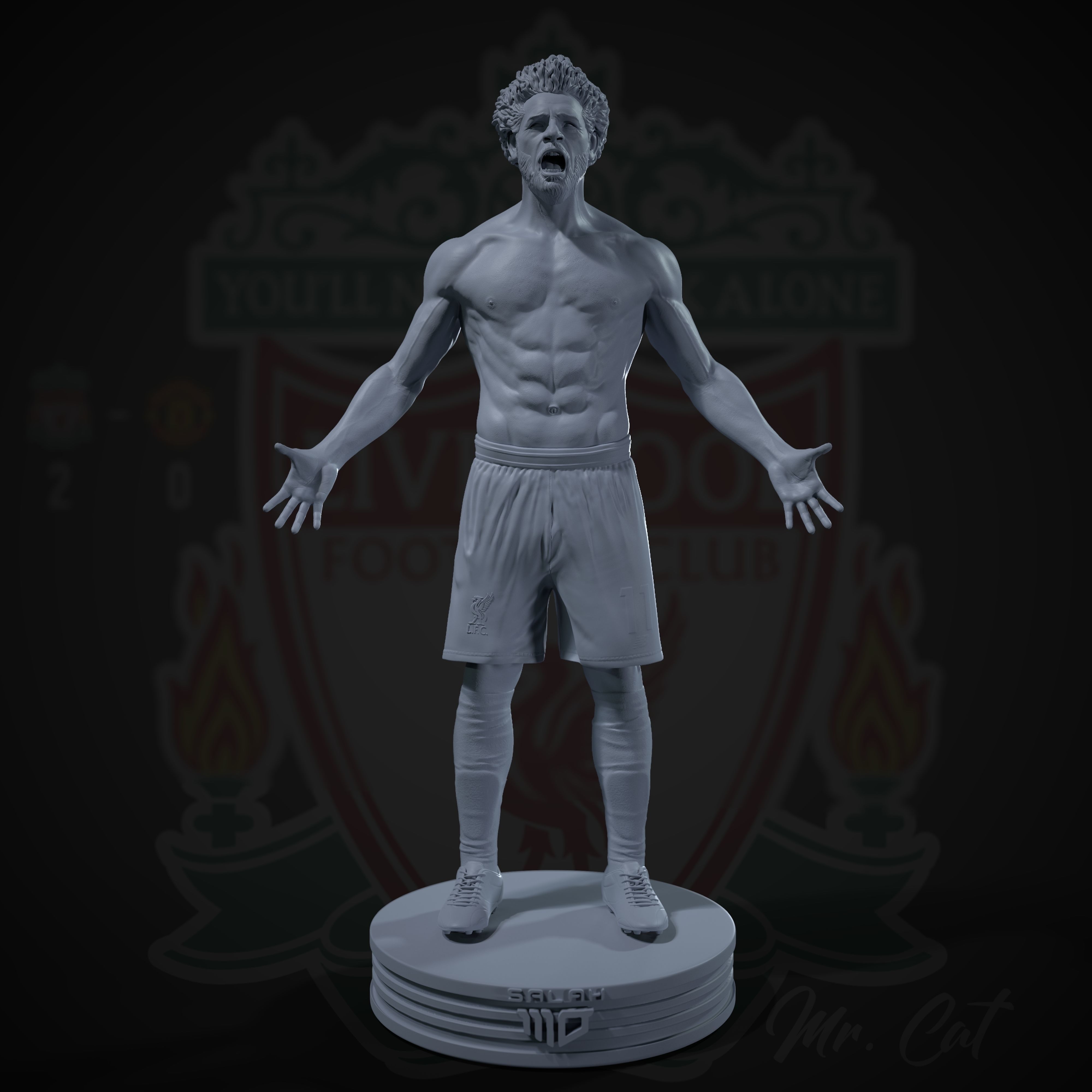 Mo Salah 3D print model 3D print model_18