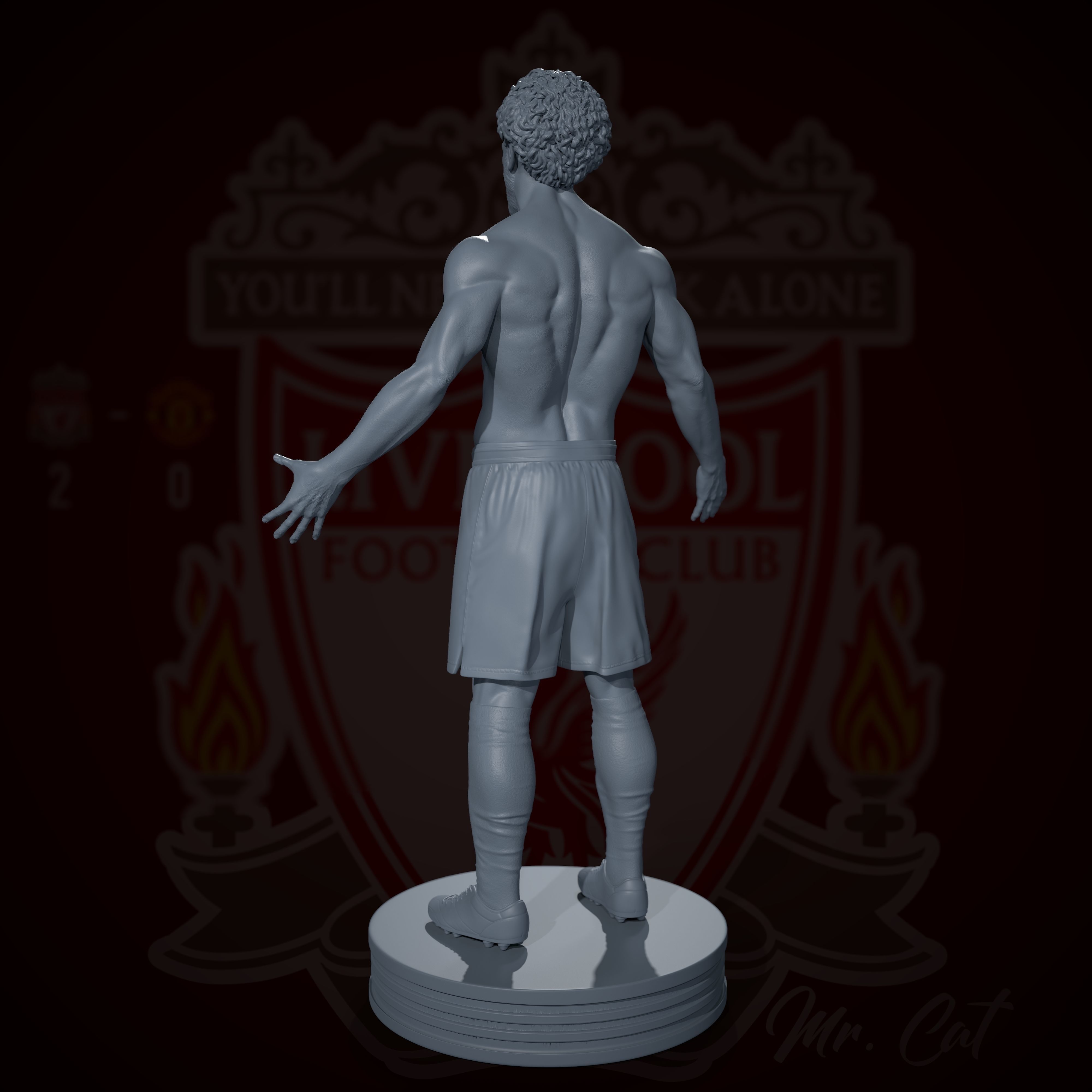 Mo Salah 3D print model 3D print model_15