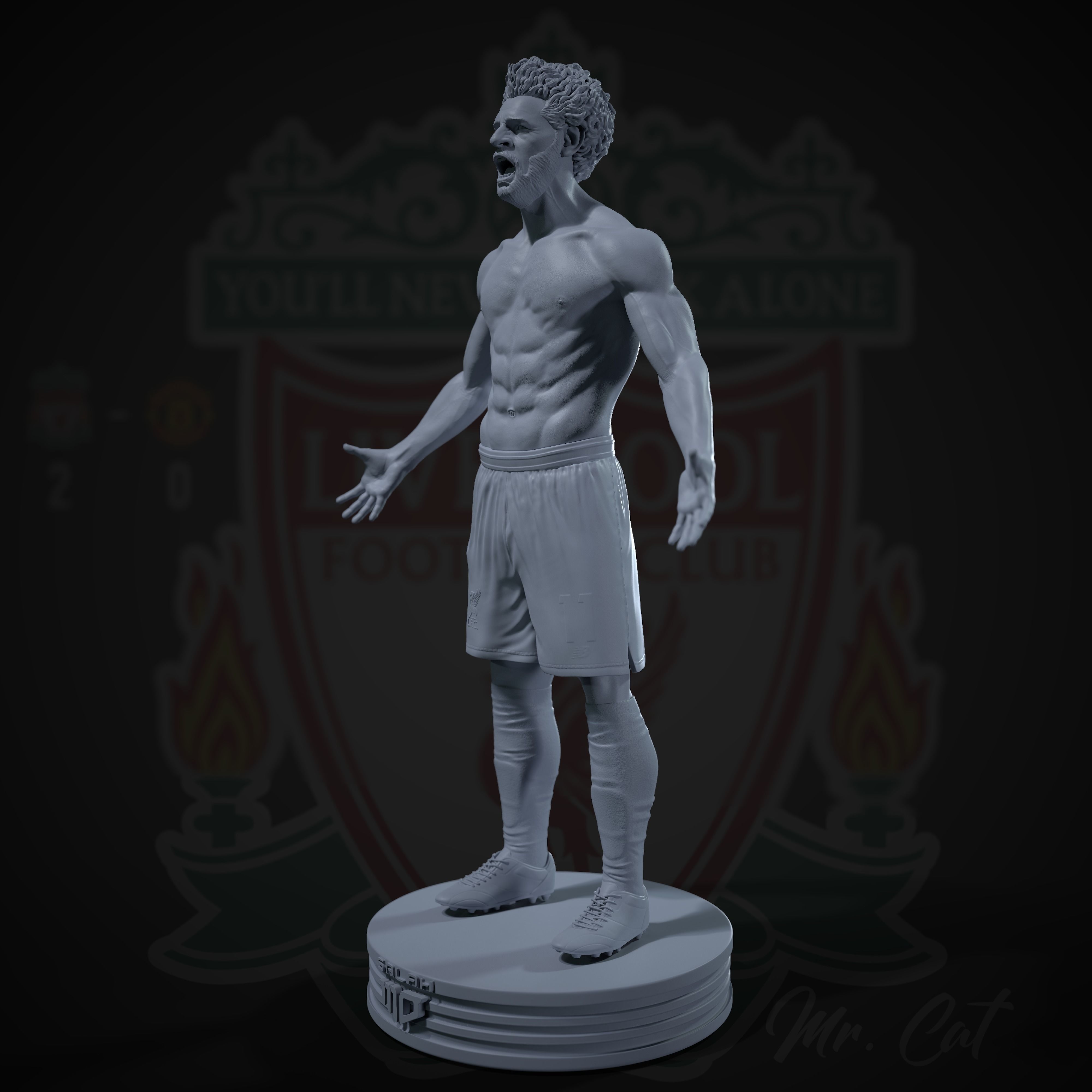 Mo Salah 3D print model 3D print model_9