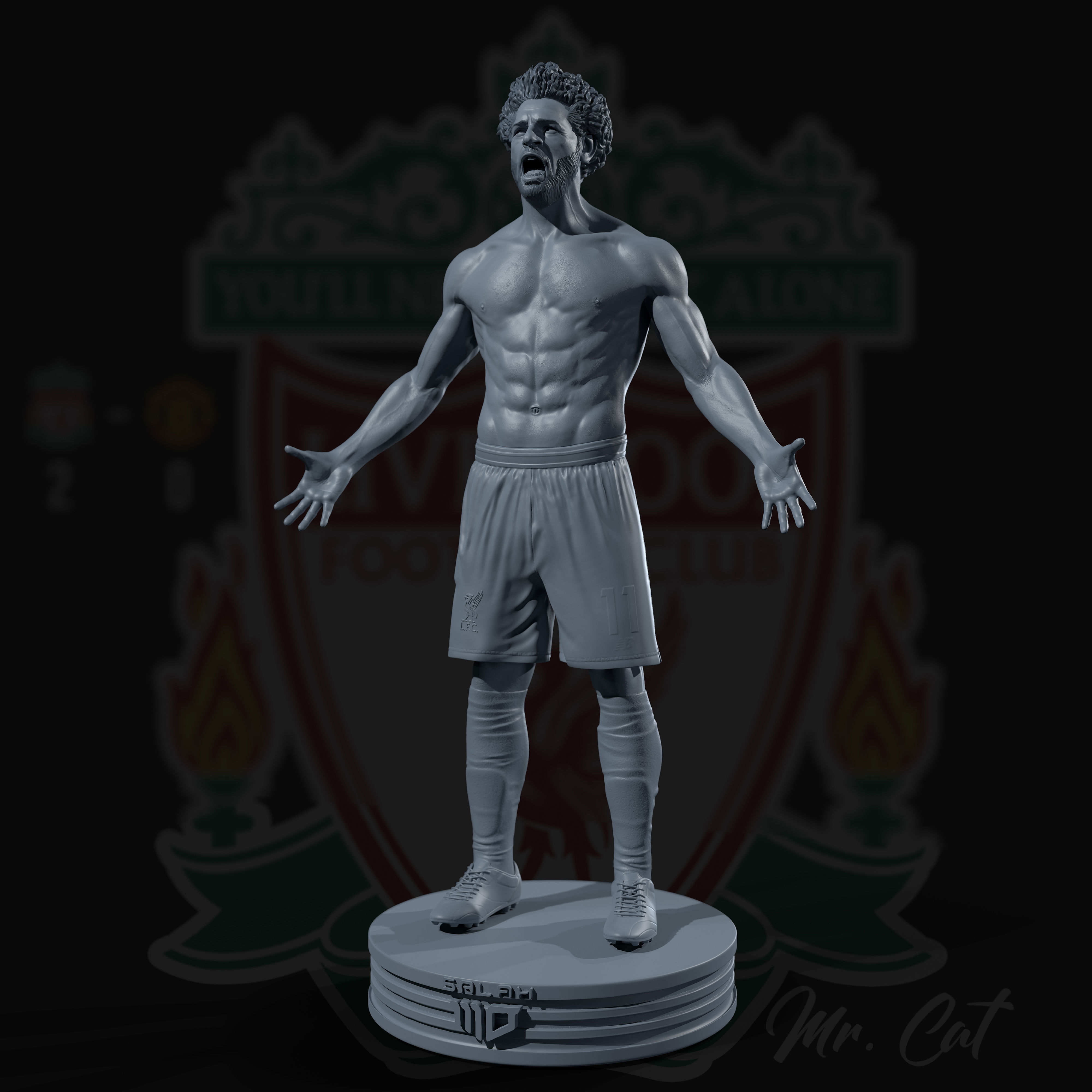 Mo Salah 3D print model 3D print model_2