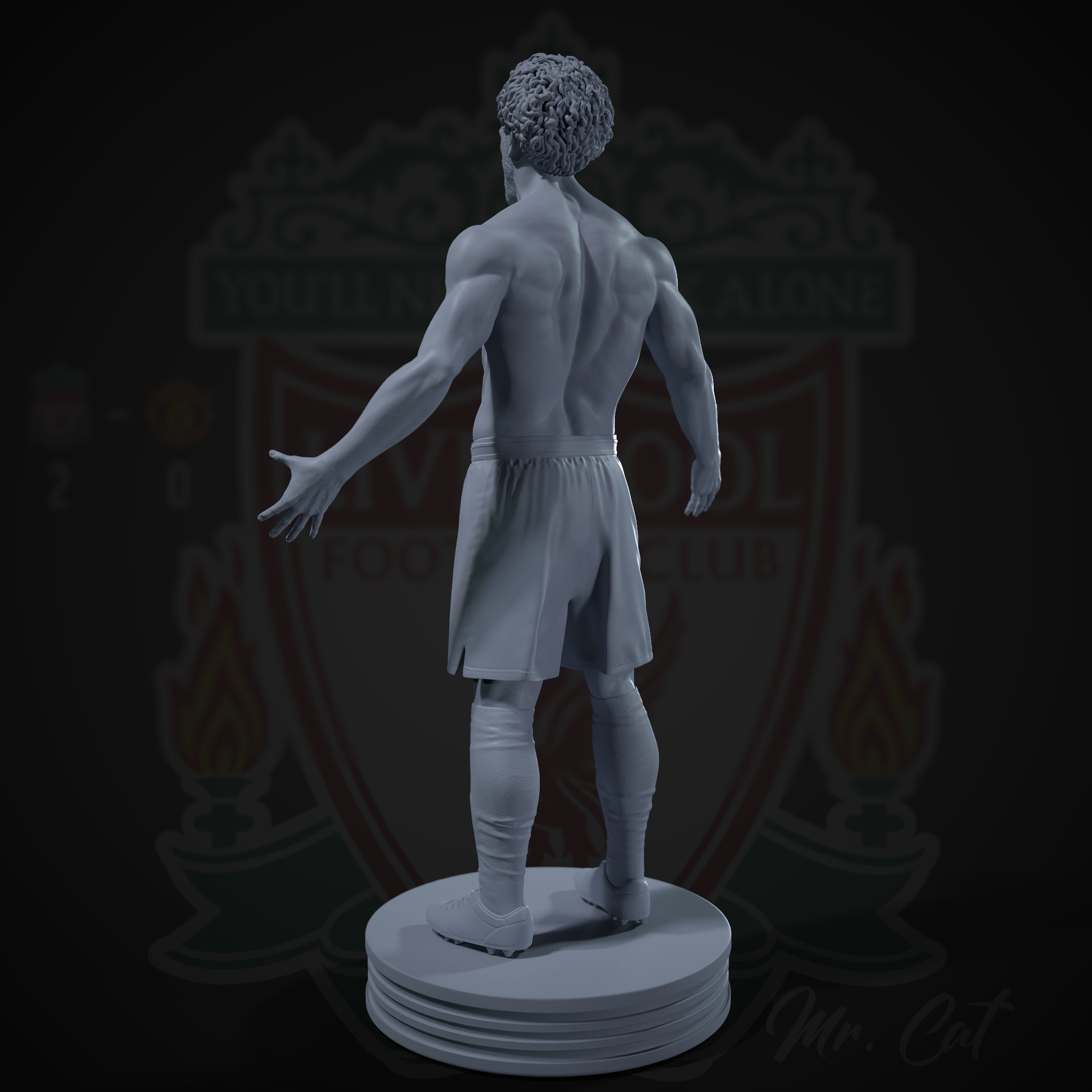 Mo Salah 3D print model 3D print model_16