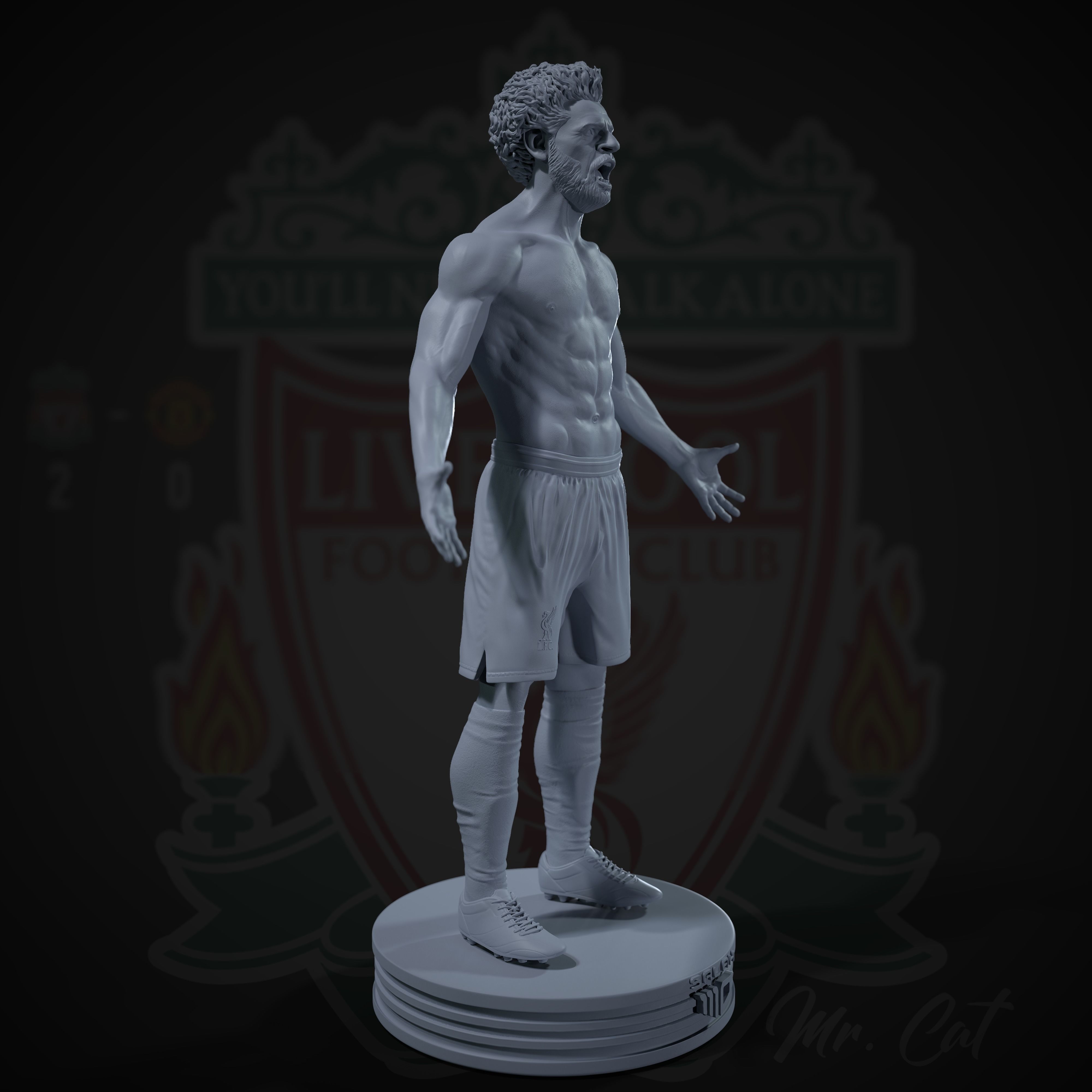 Mo Salah 3D print model 3D print model_11