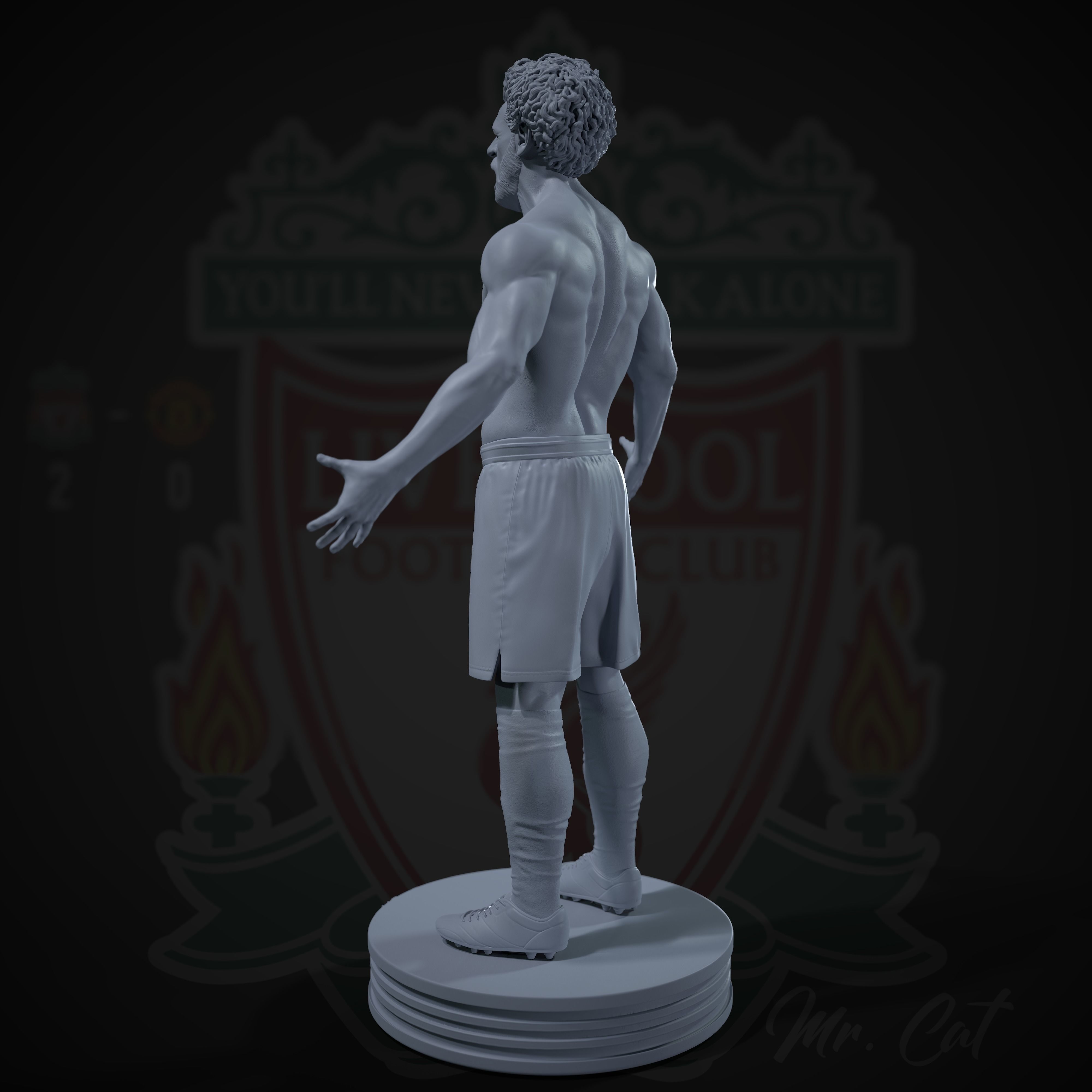 Mo Salah 3D print model 3D print model_12