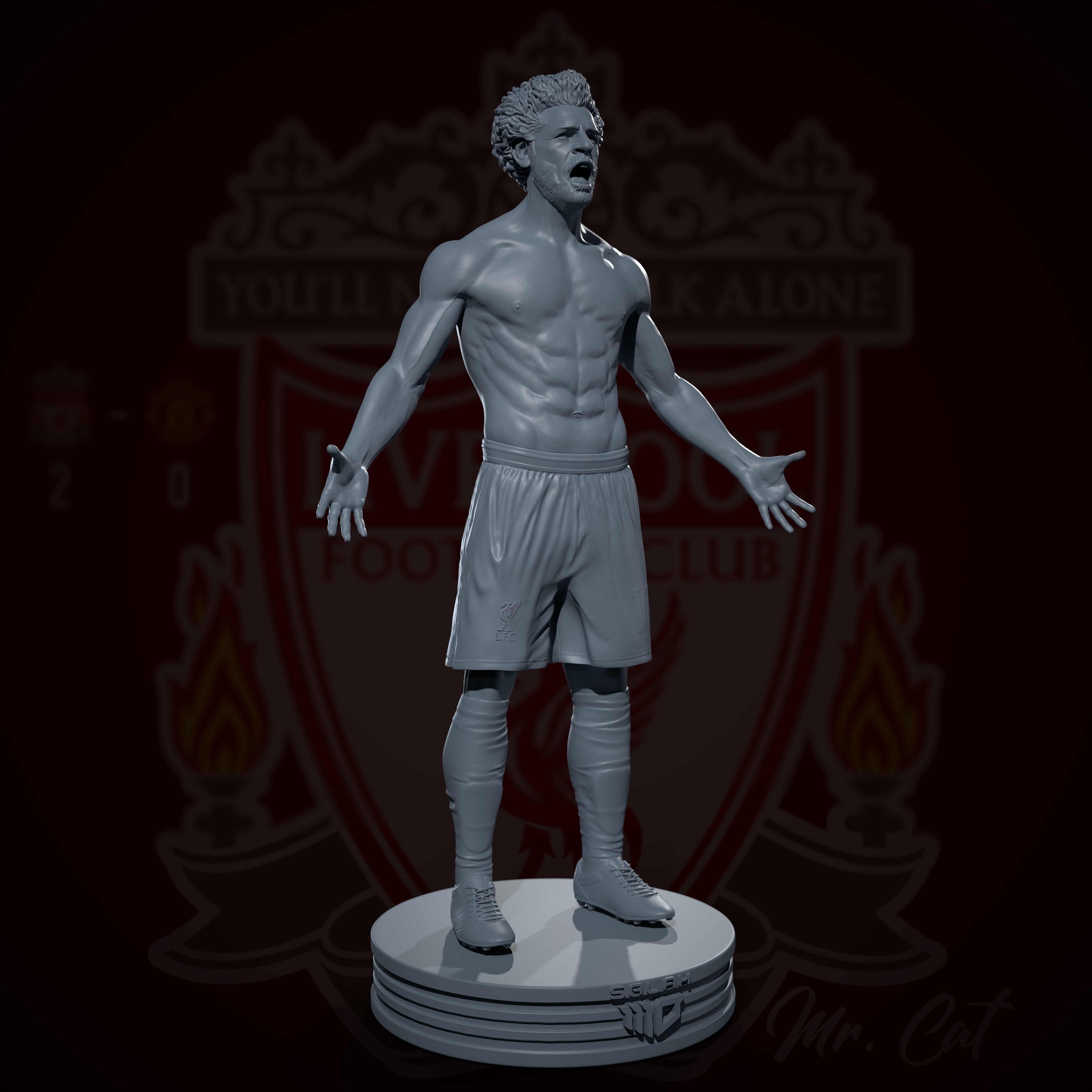 Mo Salah 3D print model 3D print model_17