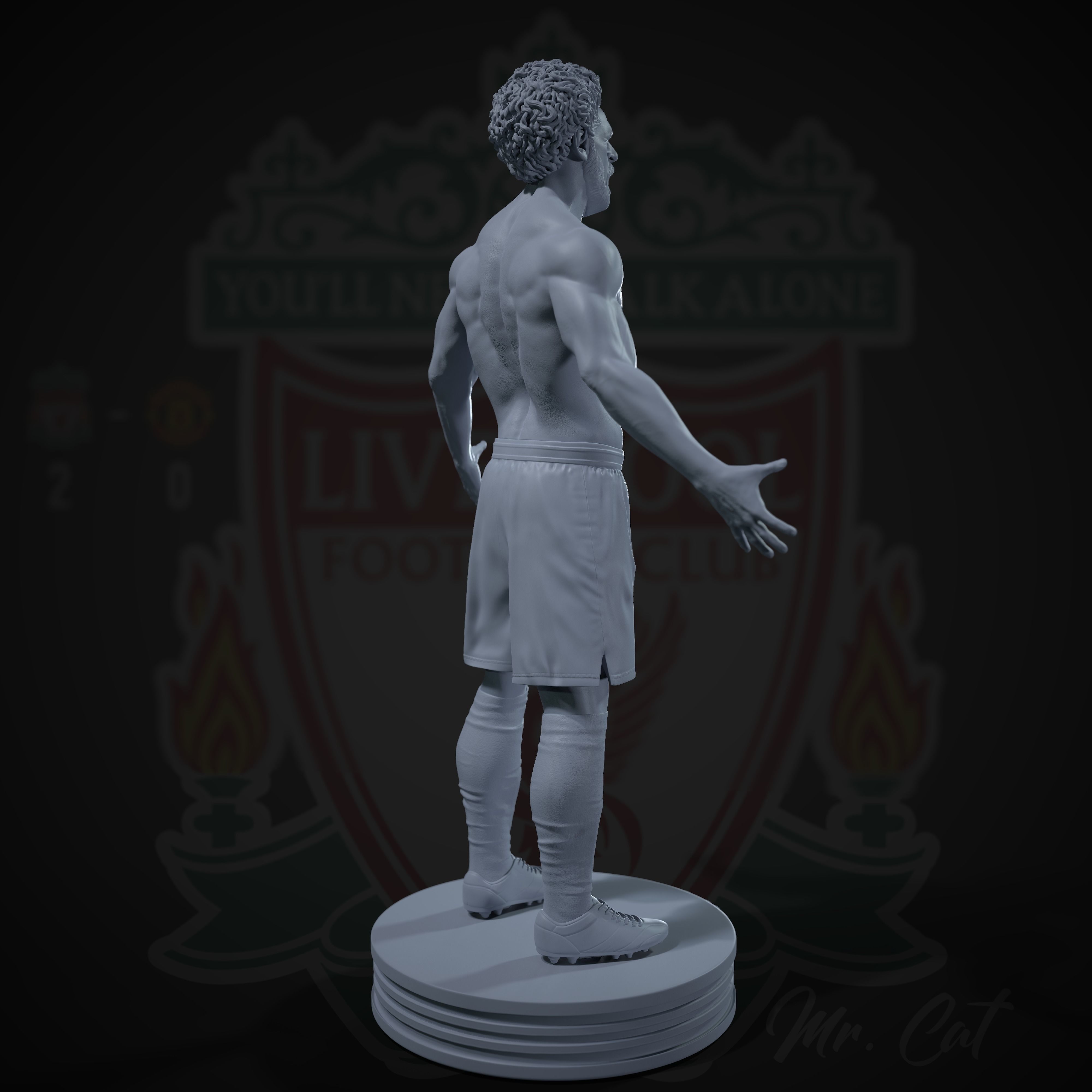 Mo Salah 3D print model 3D print model_8