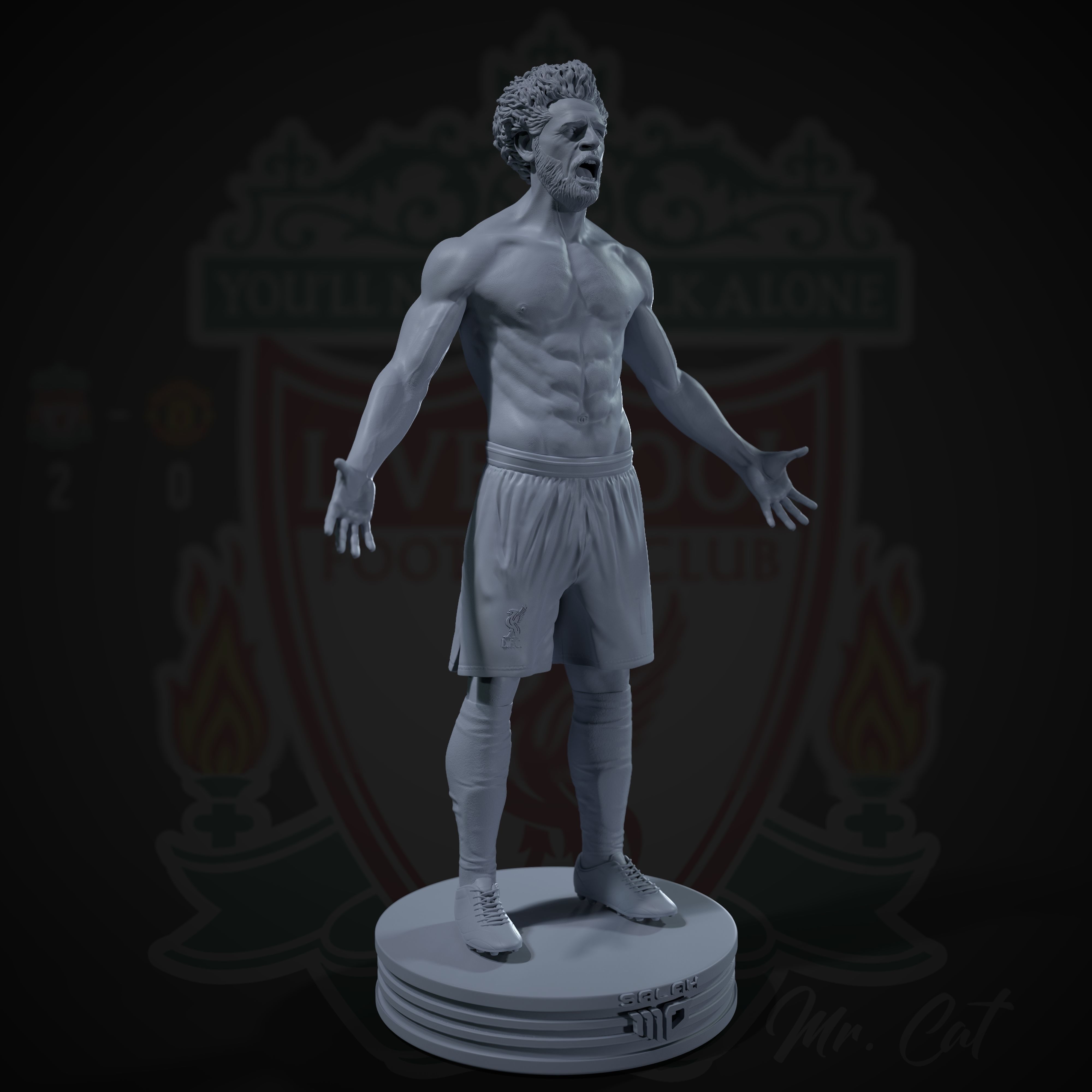 Mo Salah 3D print model 3D print model_19