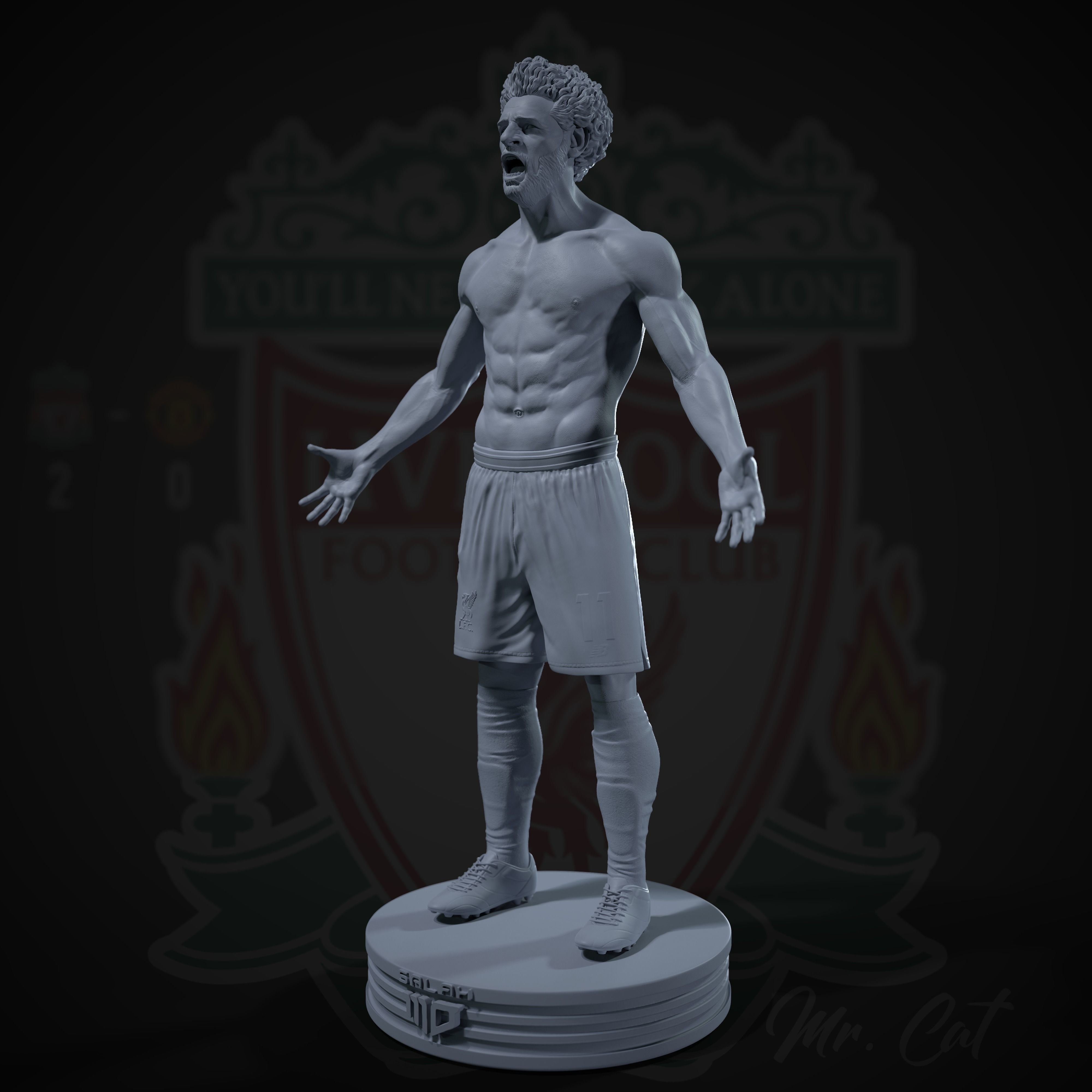 Mo Salah 3D print model 3D print model_7