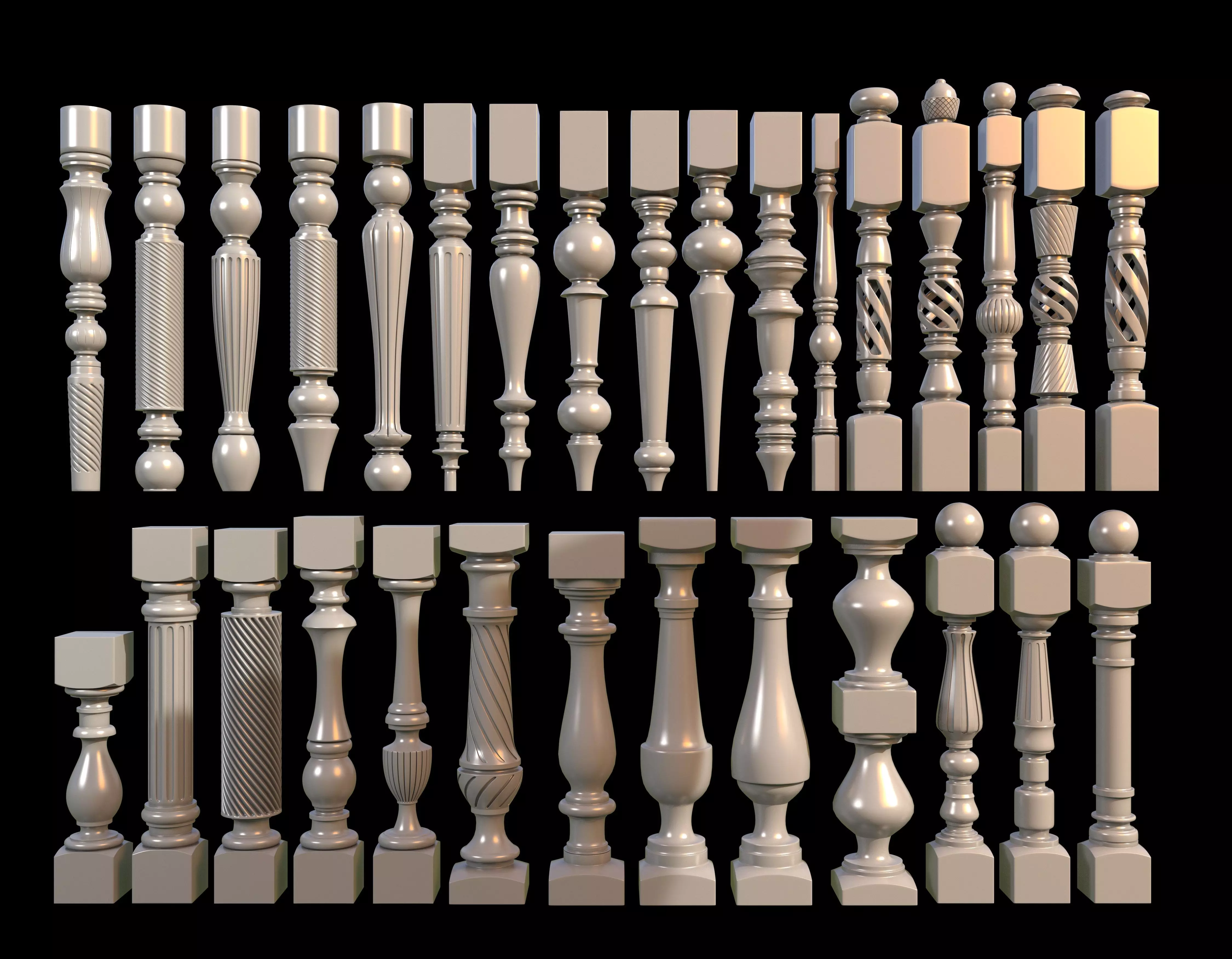 30 Baluster 3D model