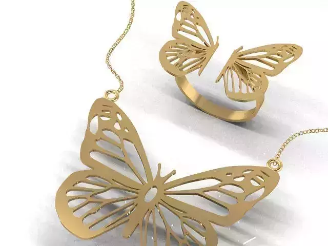 BUTTERFLY RING PENDANT