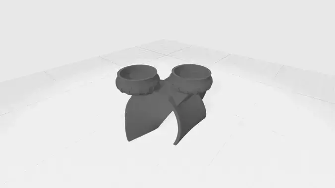 Candle pair of glasses 3D print model
