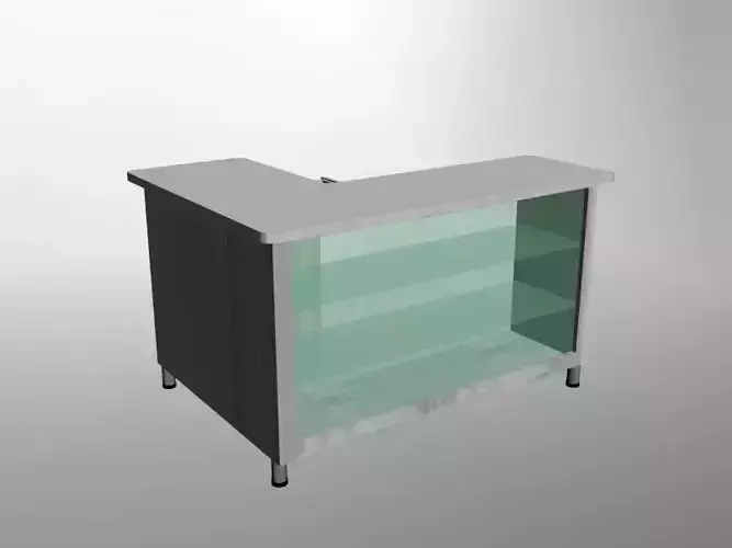 Cashiers desk 3D model