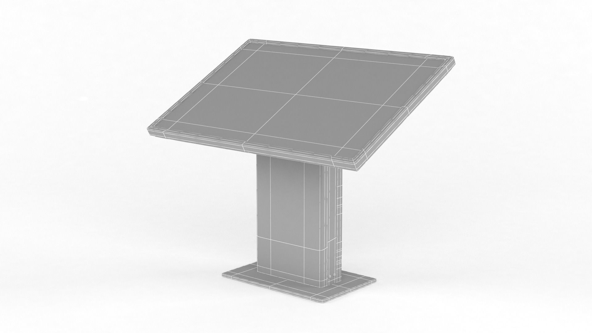 Information Kiosk 3D model_10