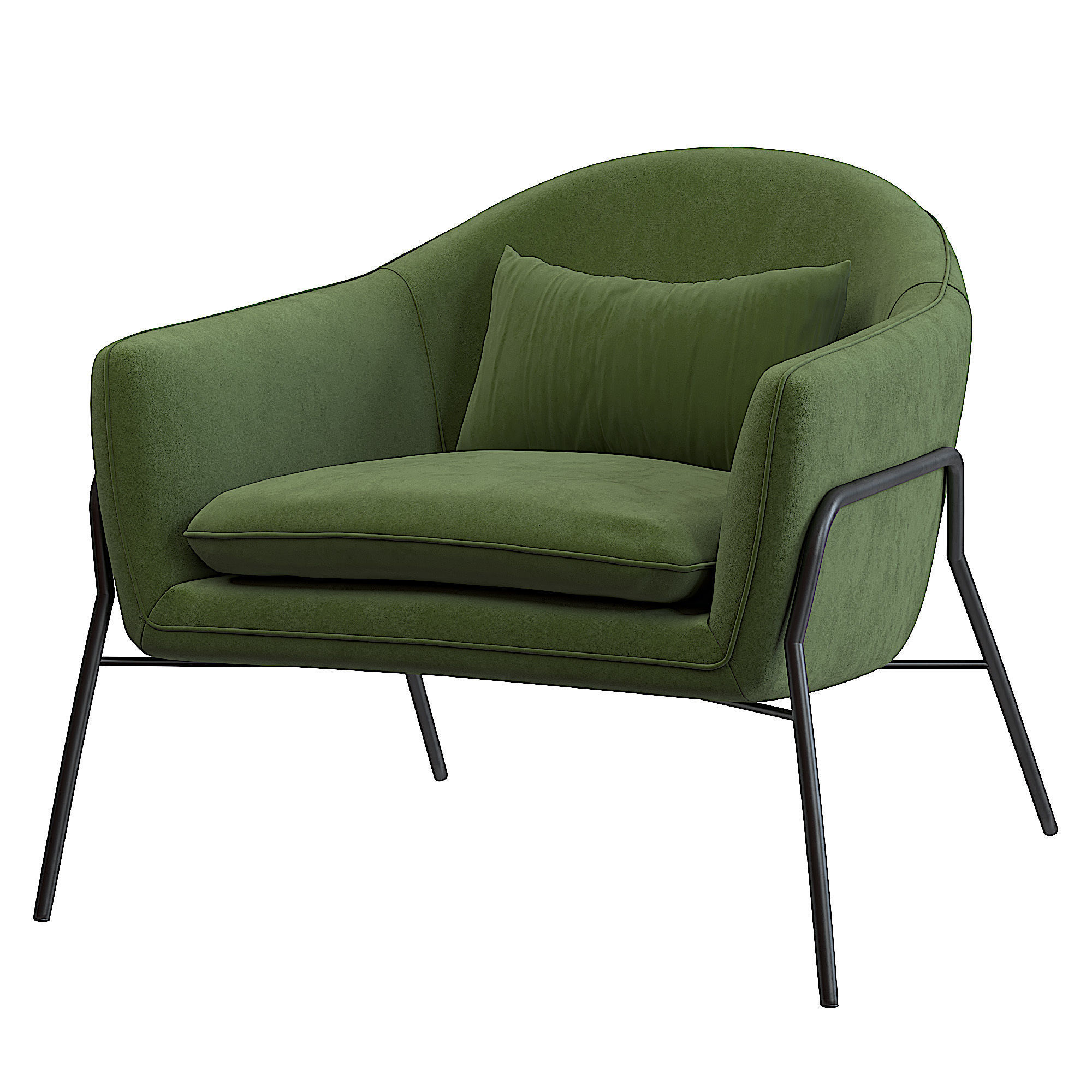 Irma Accent Armchair 3D model_1