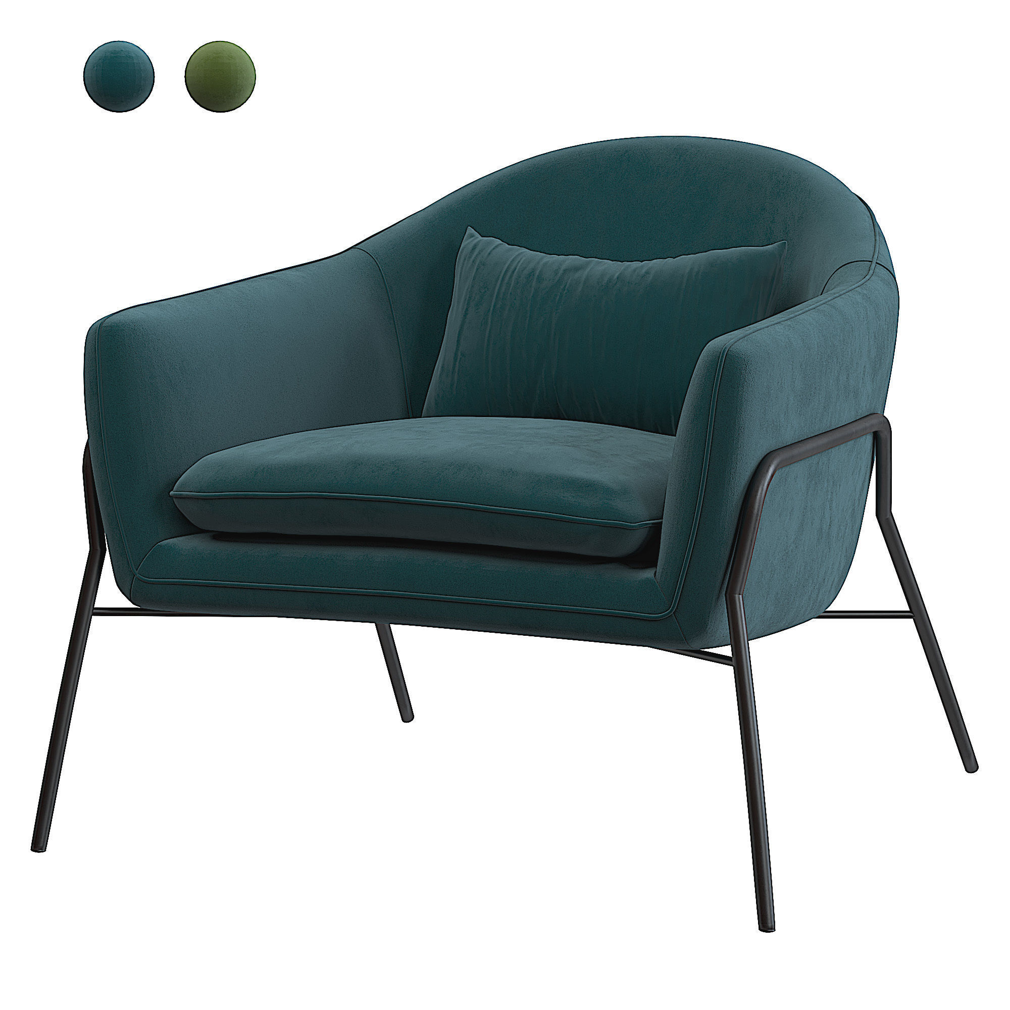 Irma Accent Armchair 3D model_0