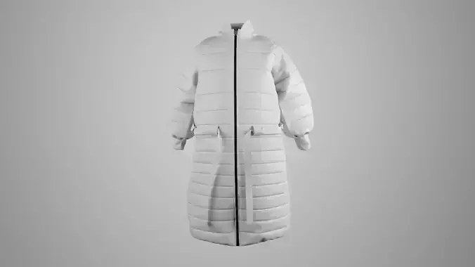PUFFER DOWN JACKET 3D MODEL