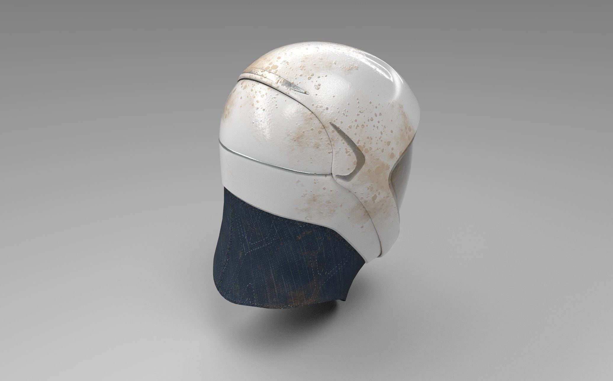 SpaceX Space Suit Helmet - 4k PBR textures Low-poly 3D model_5