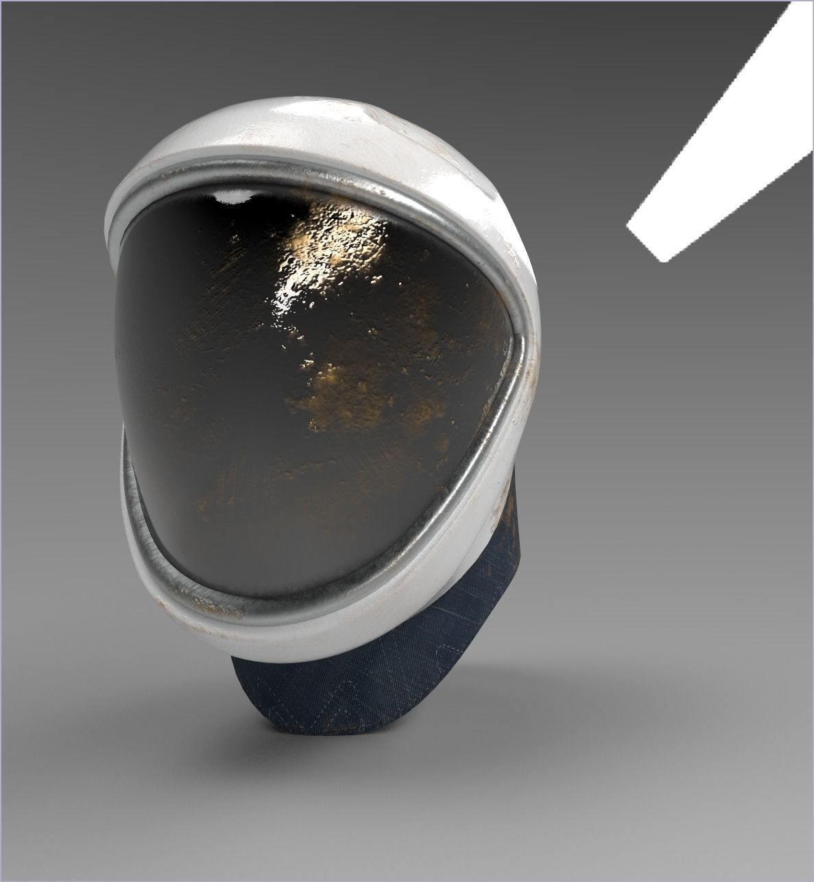 SpaceX Space Suit Helmet - 4k PBR textures Low-poly 3D model_11