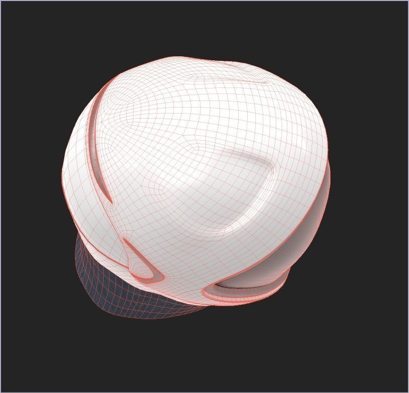 SpaceX Space Suit Helmet - 4k PBR textures Low-poly 3D model_8