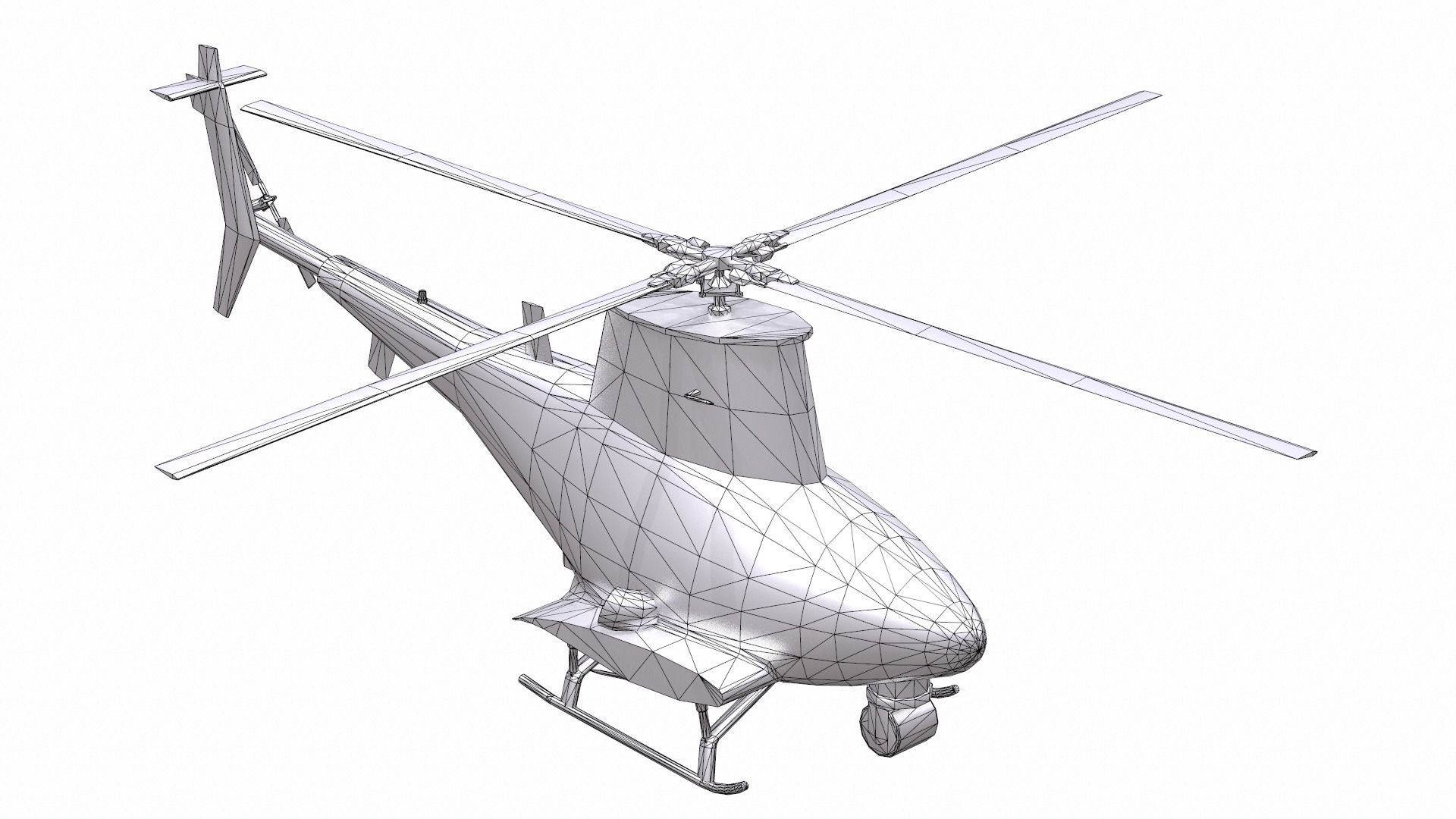 AirCraft 08 - drone 3D model_7