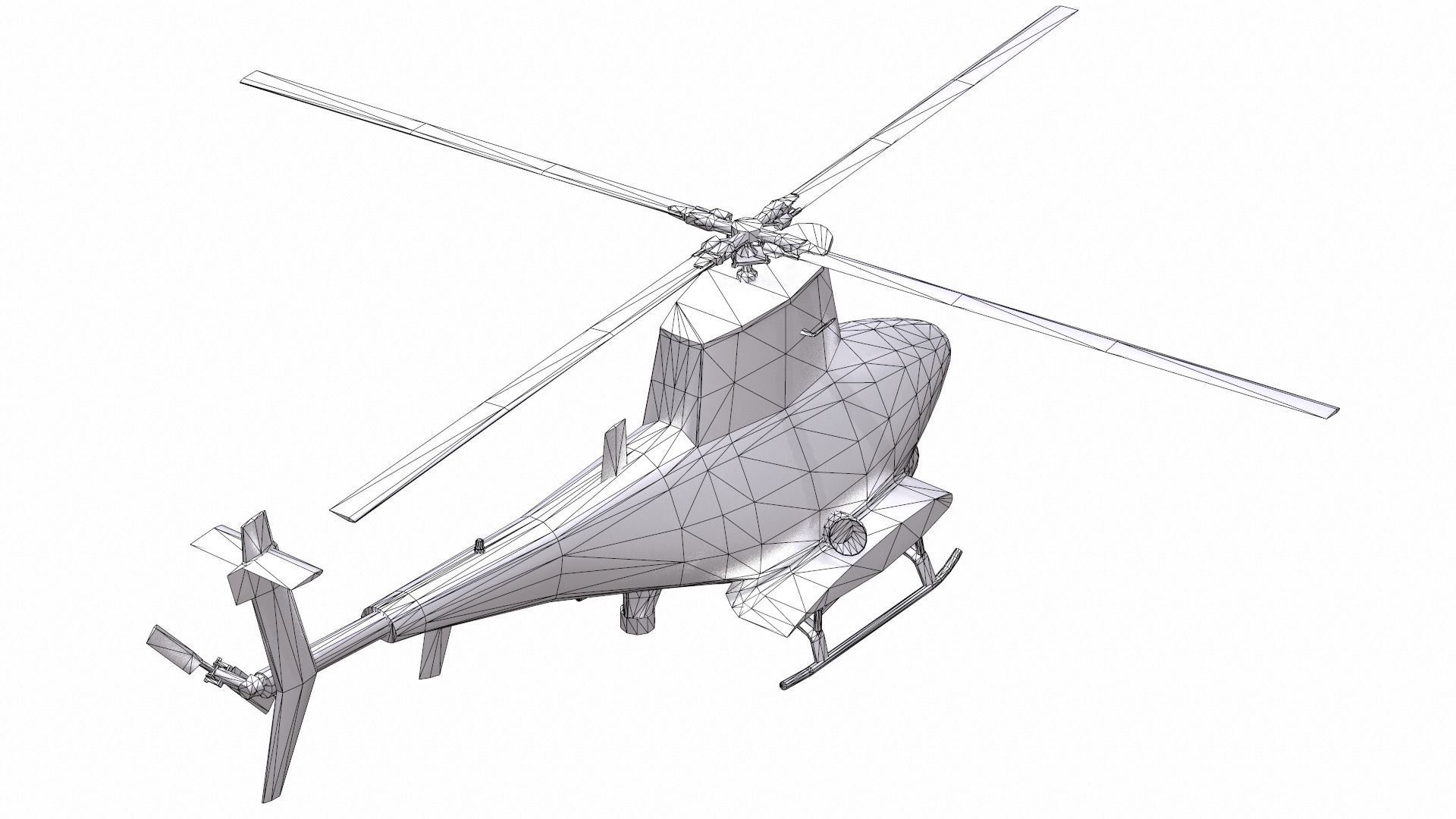 AirCraft 08 - drone 3D model_9