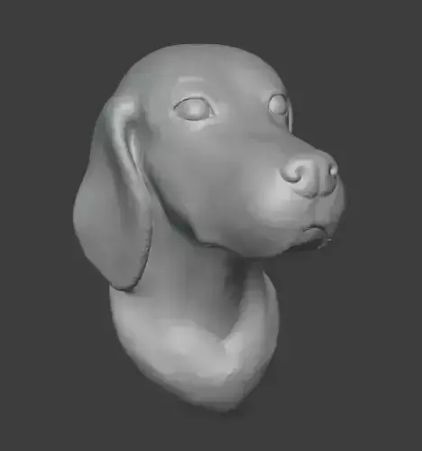 English setter- bust 3D print model