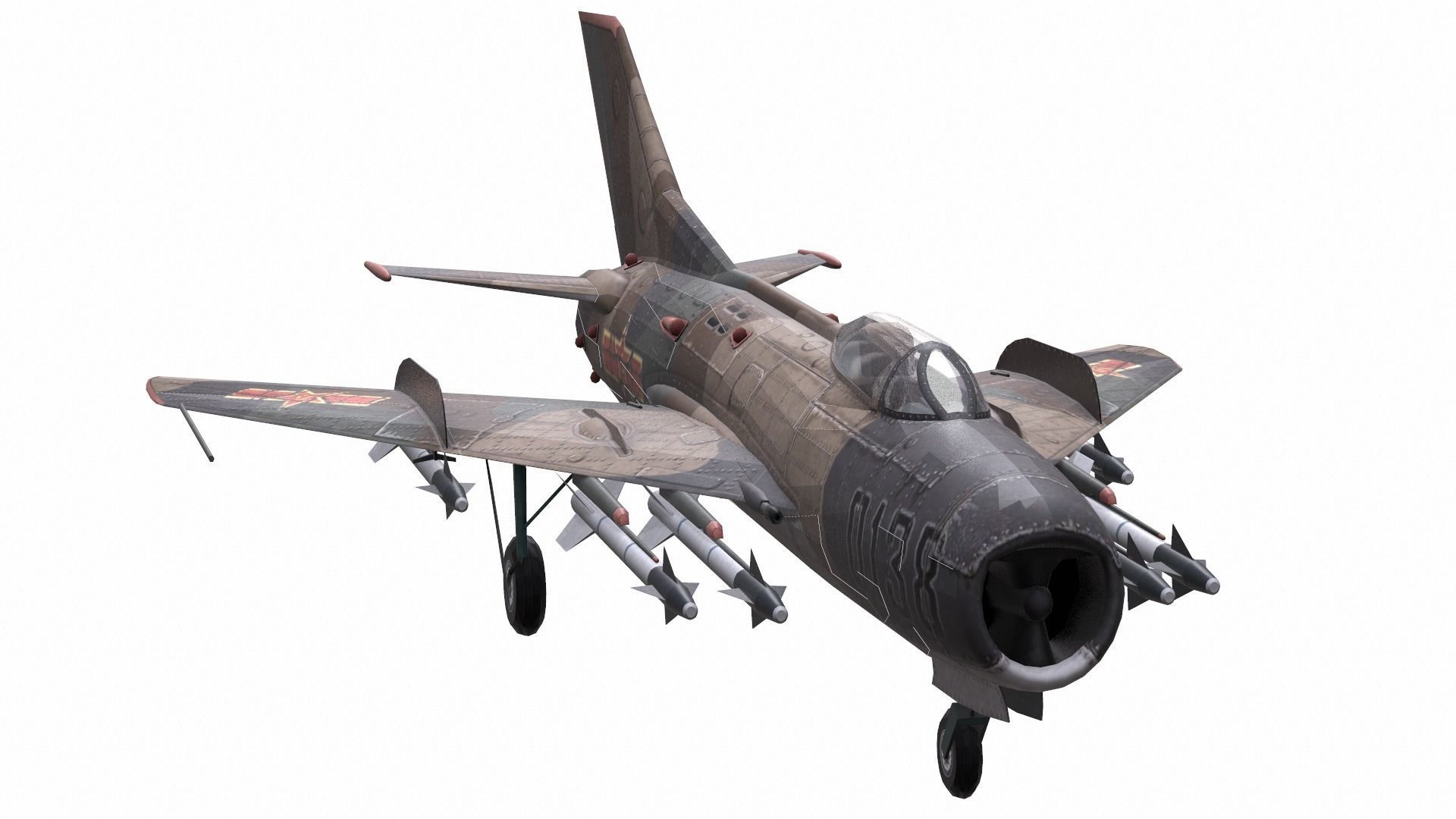 AirCraft 13 - fighter 3D model_5