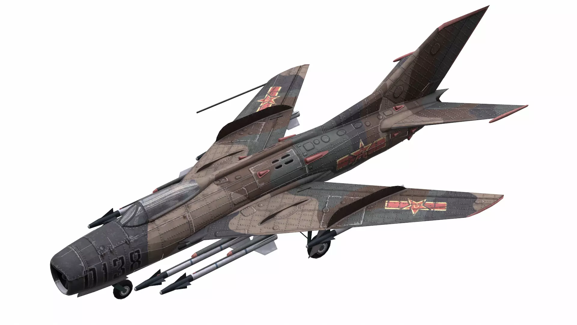AirCraft 13 - fighter 3D model_0