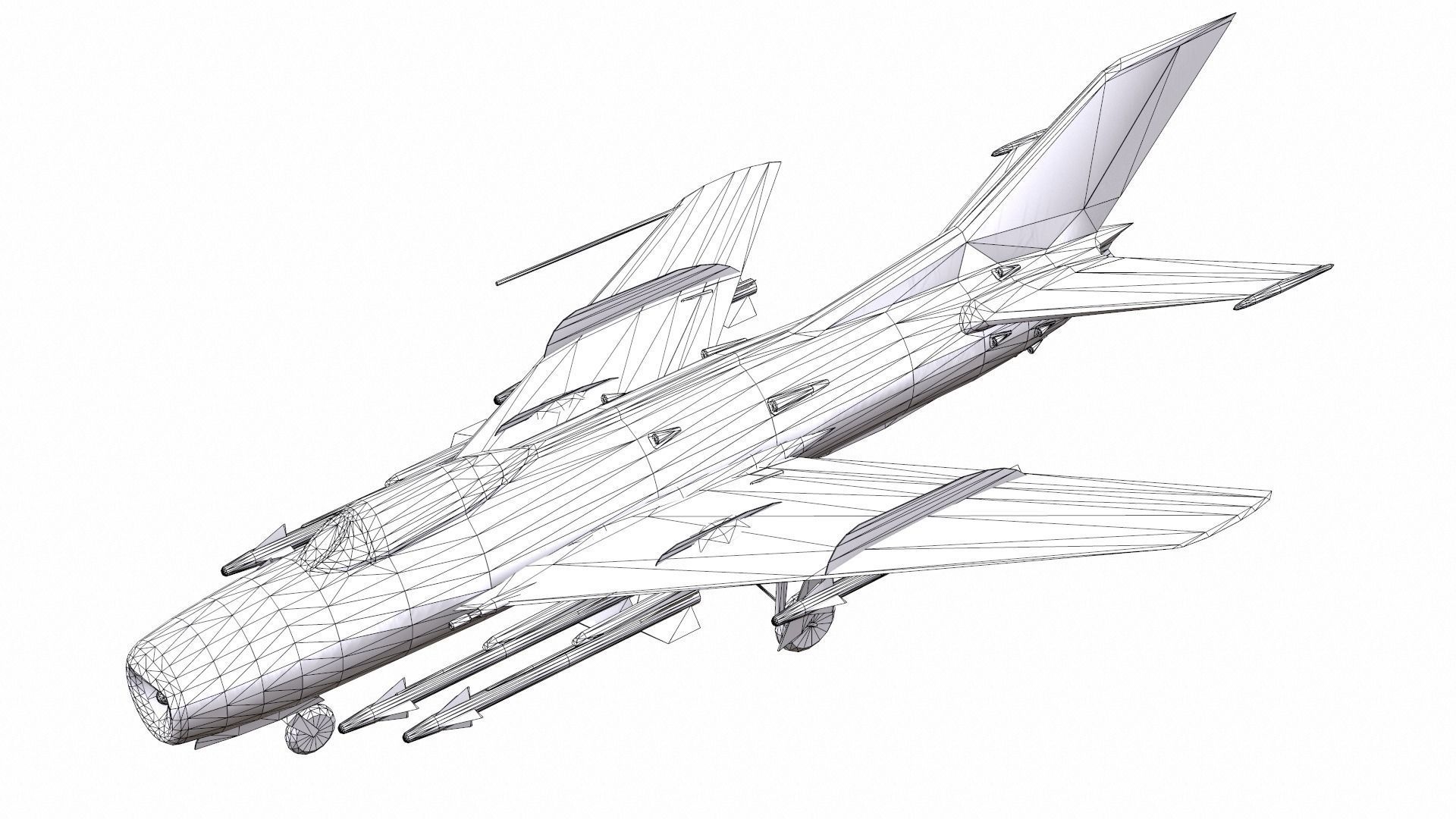 AirCraft 13 - fighter 3D model_6