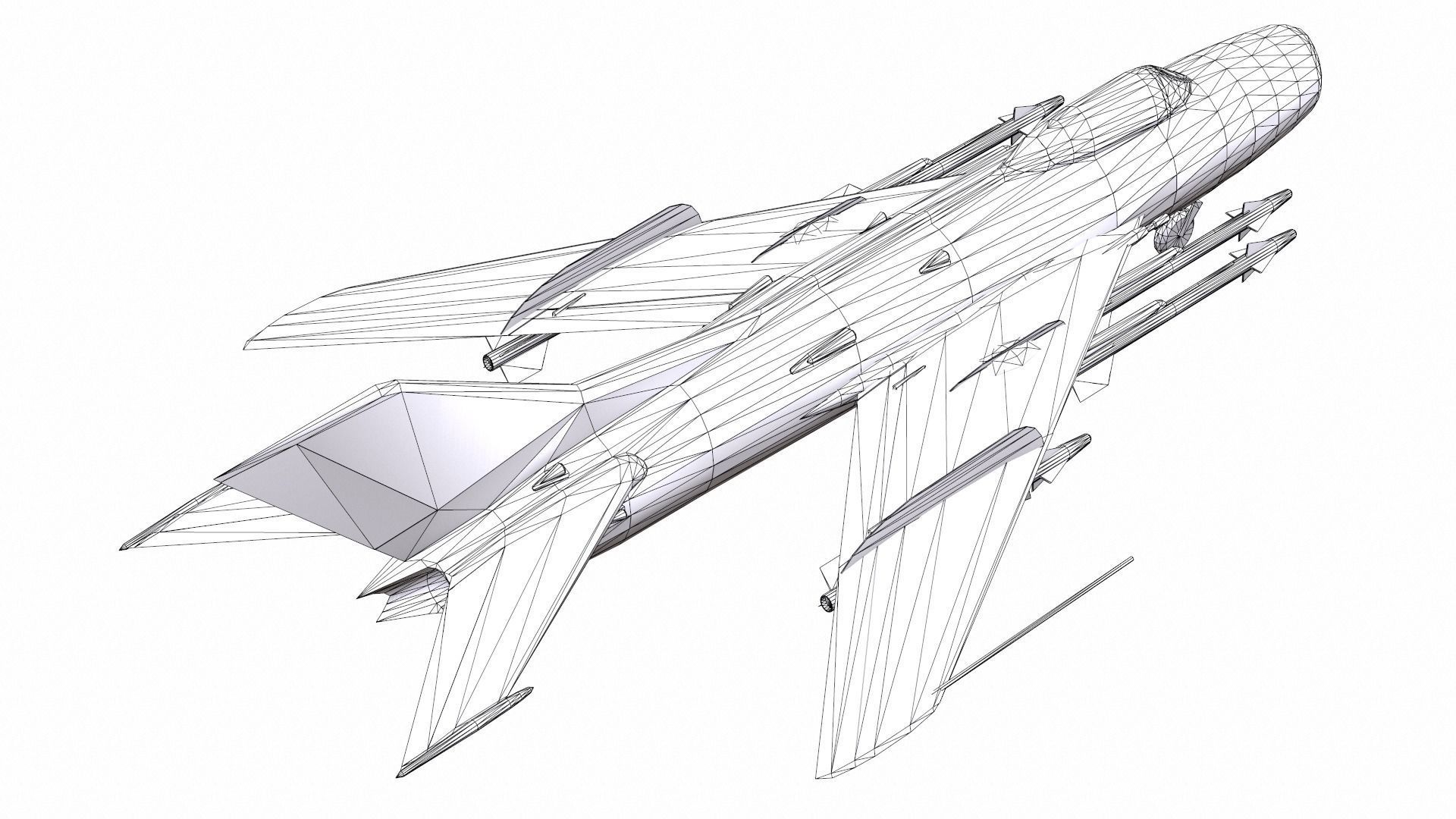 AirCraft 13 - fighter 3D model_8
