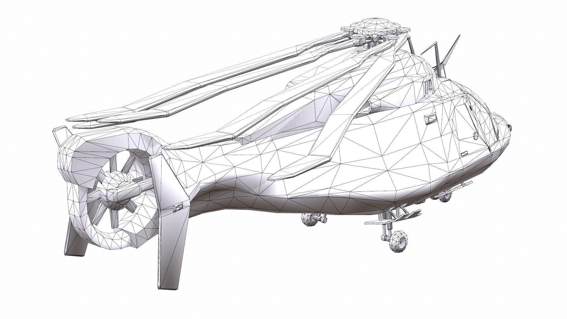 AirCraft 14 - Helicopter Free 3D model_7