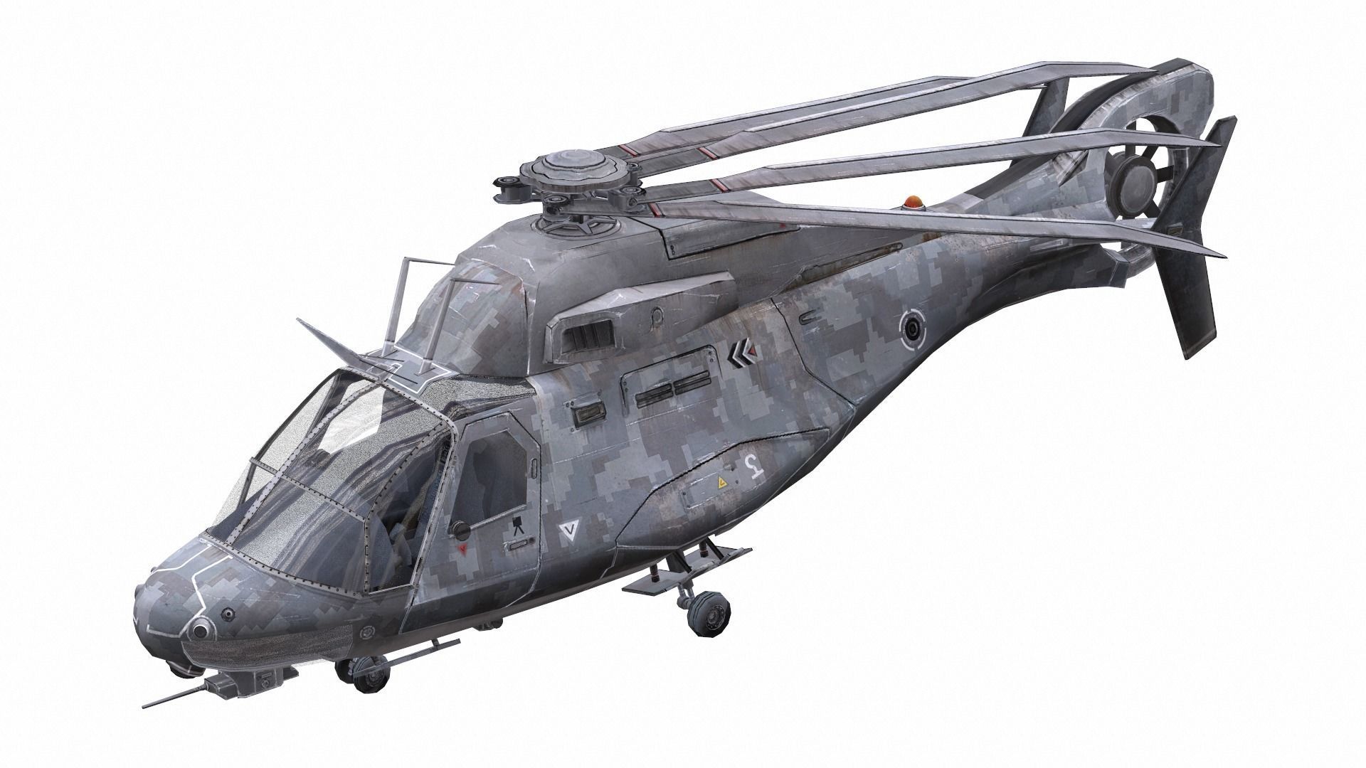 AirCraft 14 - Helicopter Free 3D model_1