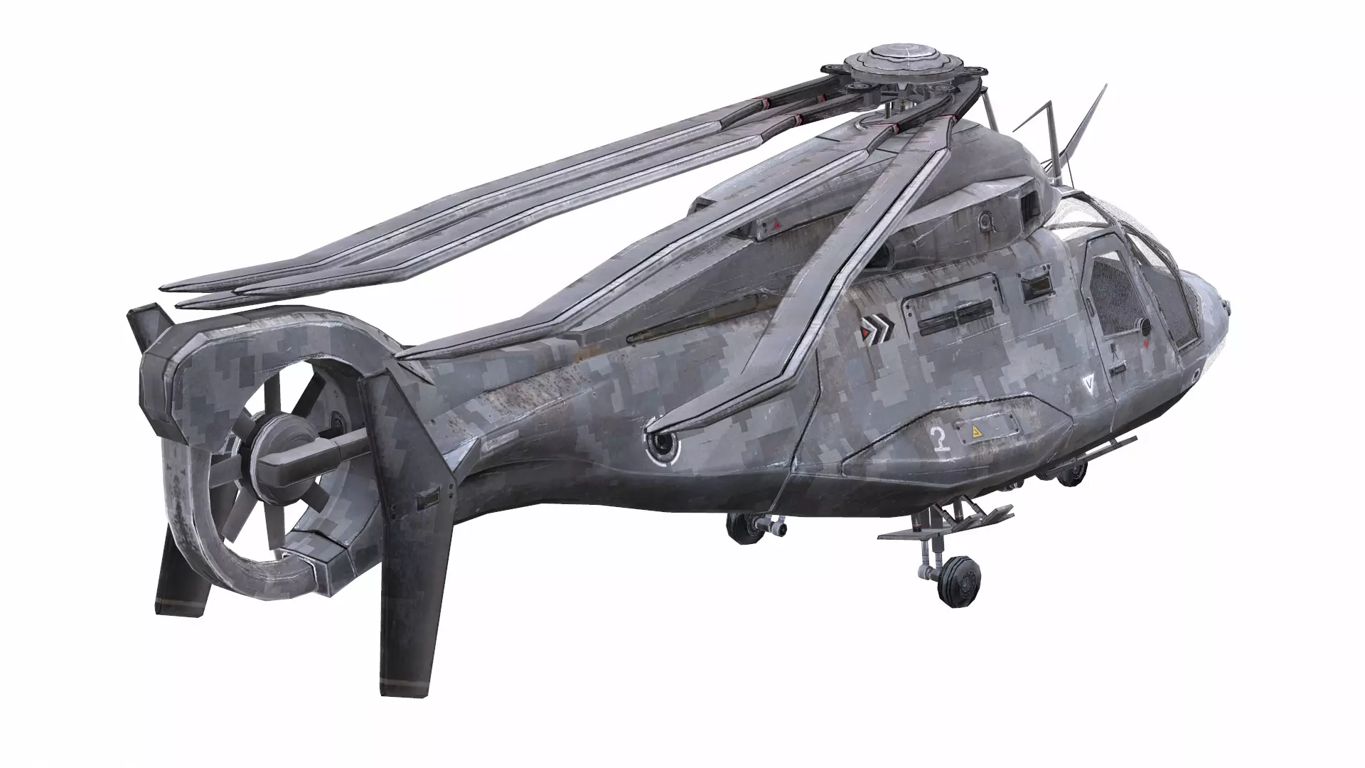 AirCraft 14 - Helicopter Free 3D model_0