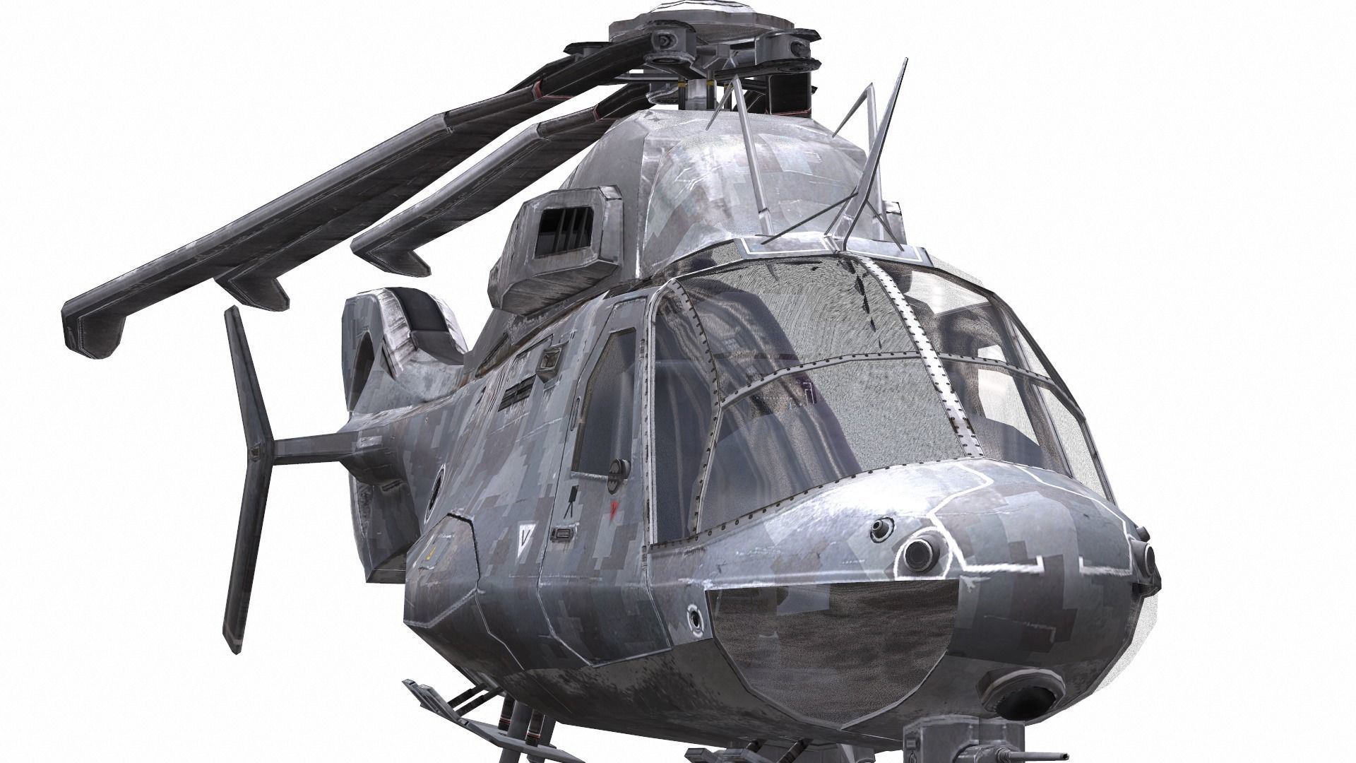 AirCraft 14 - Helicopter Free 3D model_5