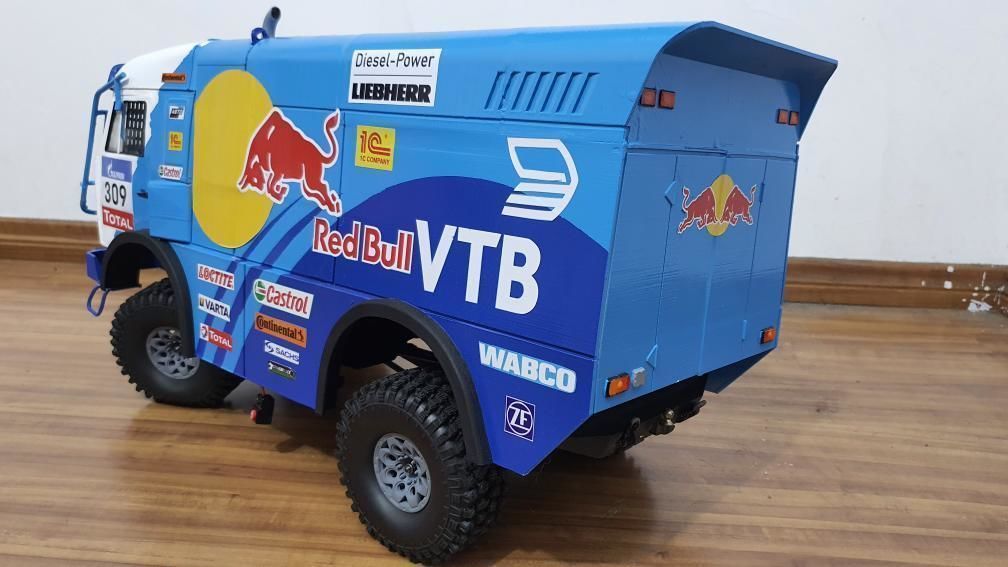 KAMAZ 4911 Dakar truck STL printable   And another scale 3D print model_4